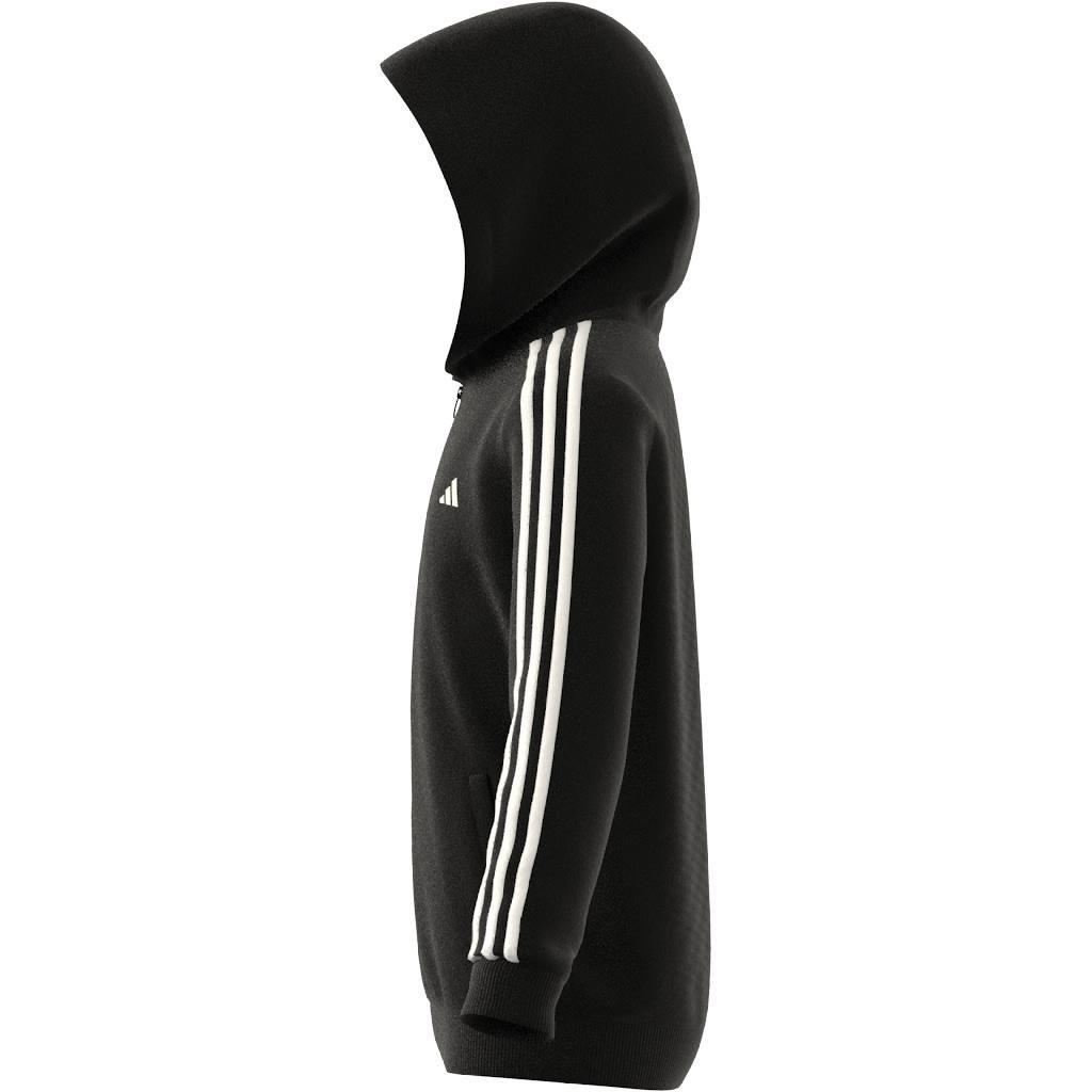 Kids 3-Stripes Regular-Fit Full-Zip Hoodie, Black, A901_ONE, large image number 13