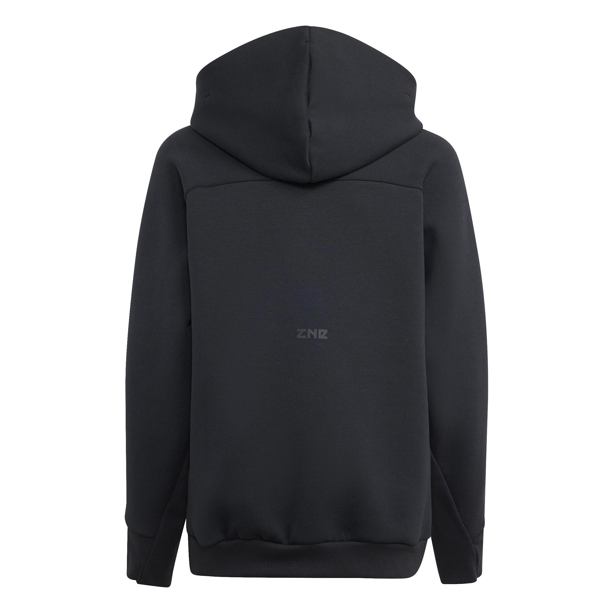 Unisex Kids Z.N.E. Full-Zip Hoodie, Black, A901_ONE, large image number 2