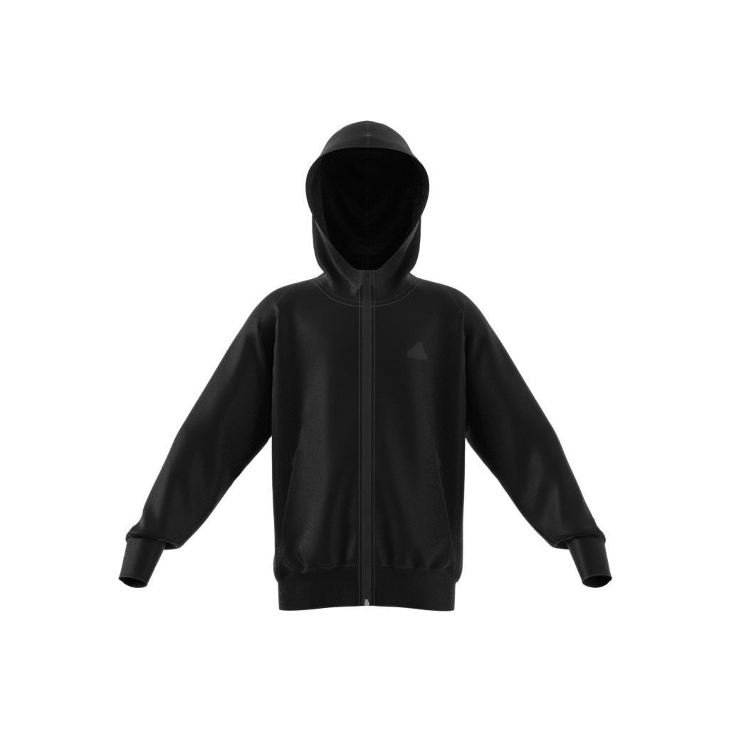 Unisex Kids Z.N.E. Full-Zip Hoodie, Black, A901_ONE, large image number 7