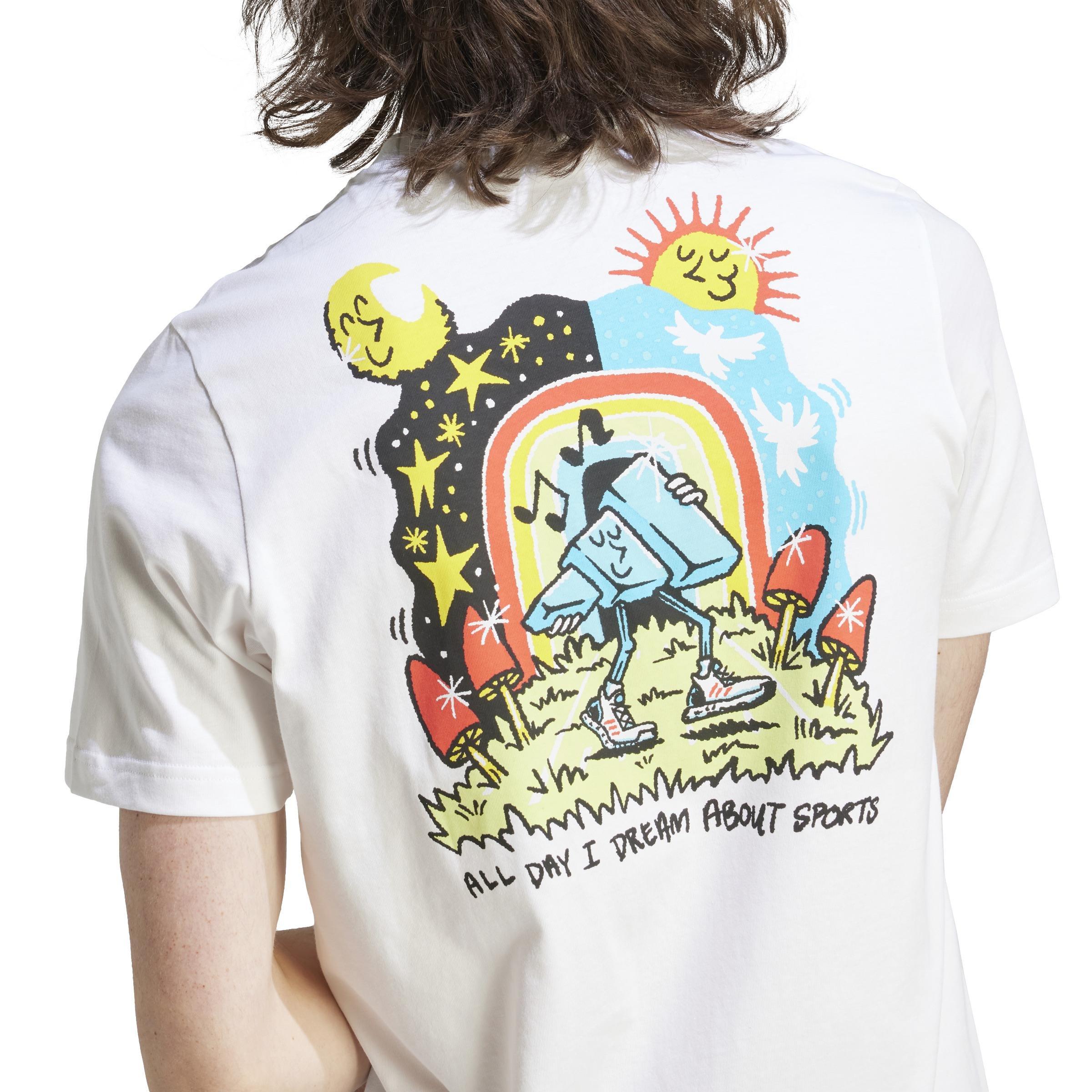 Sportswear Elevated Doodle Puff T-Shirt, White, A901_ONE, large image number 4