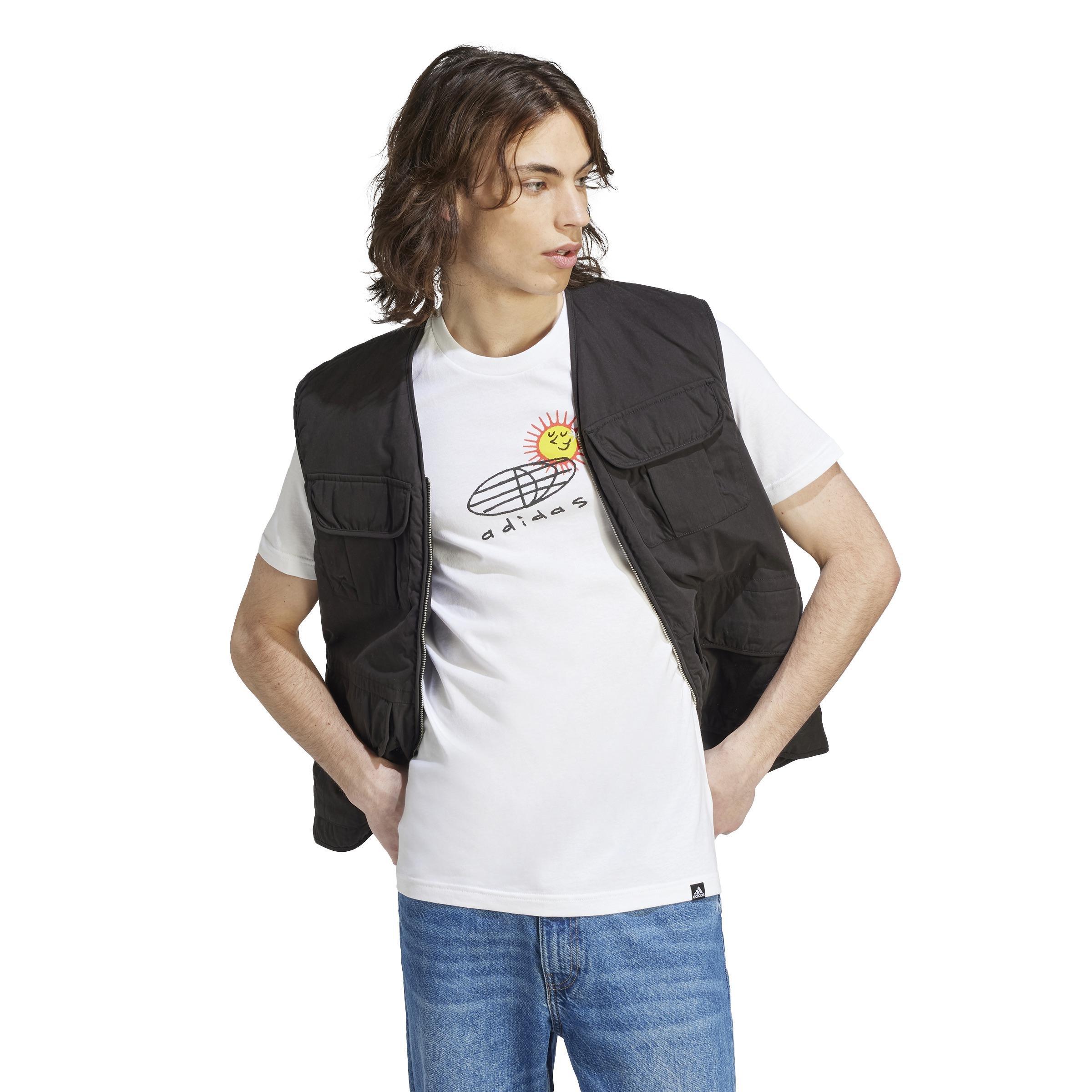 Sportswear Elevated Doodle Puff T-Shirt, White, A901_ONE, large image number 7