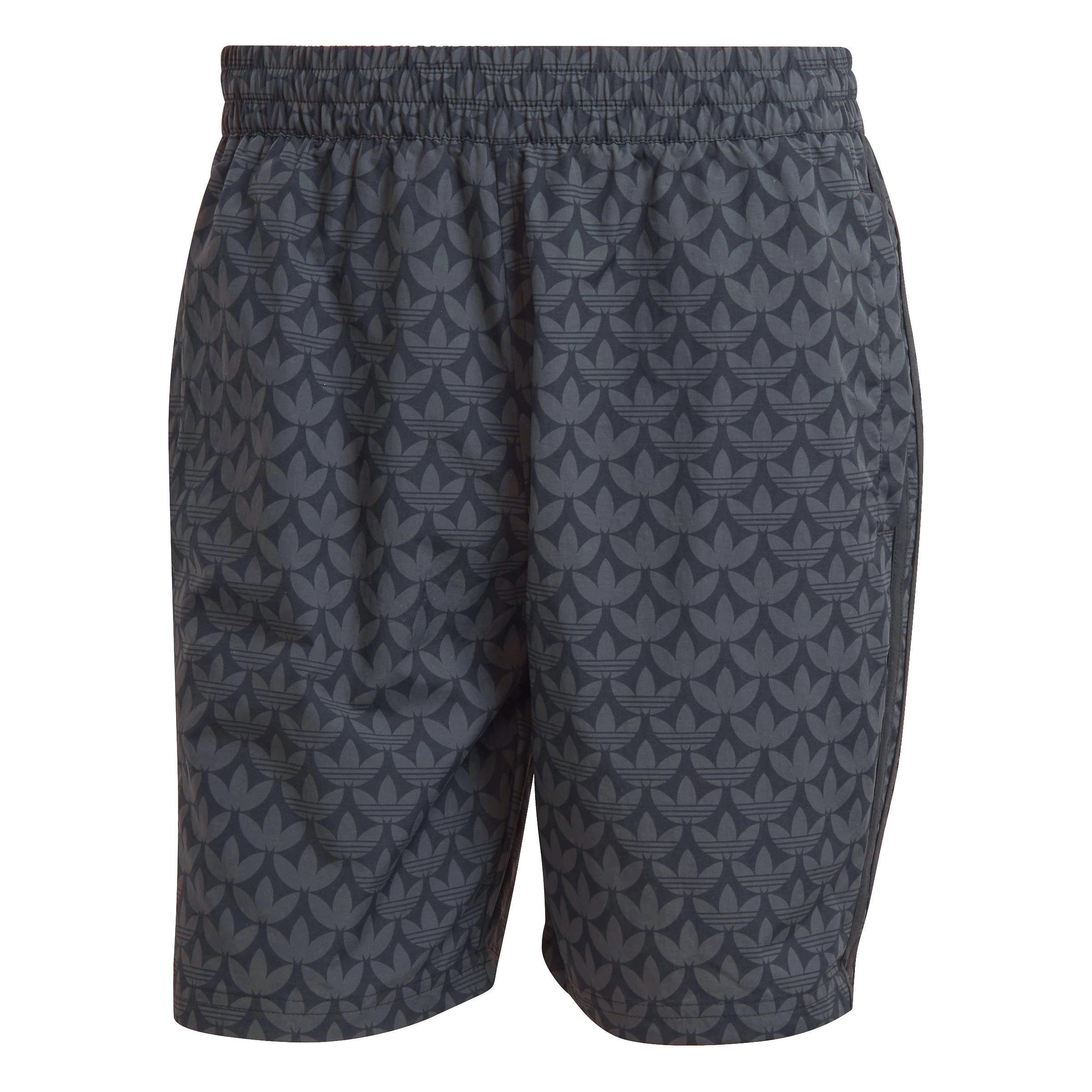Monogram Shorts, Black, A901_ONE, large image number 0