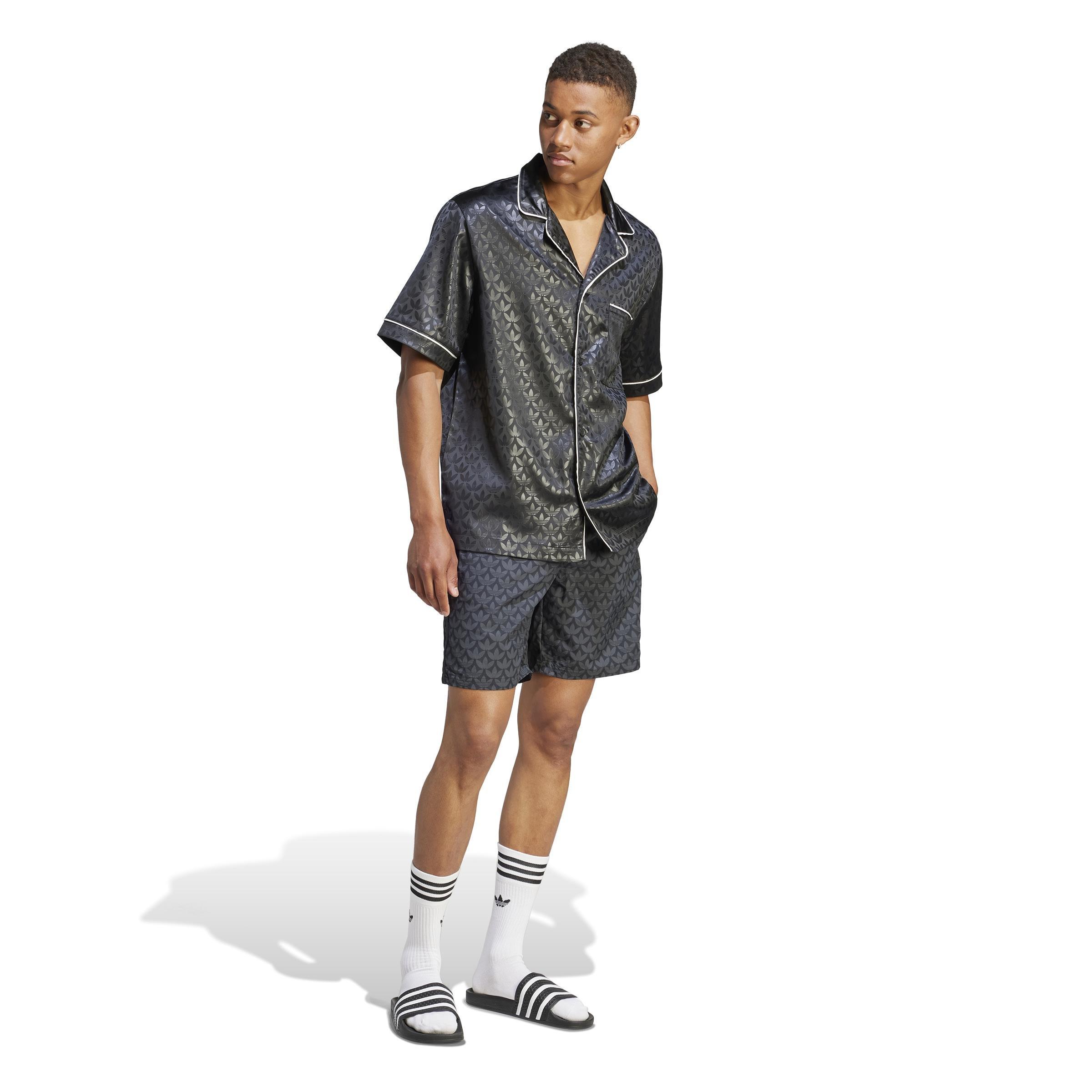 Monogram Shorts, Black, A901_ONE, large image number 9