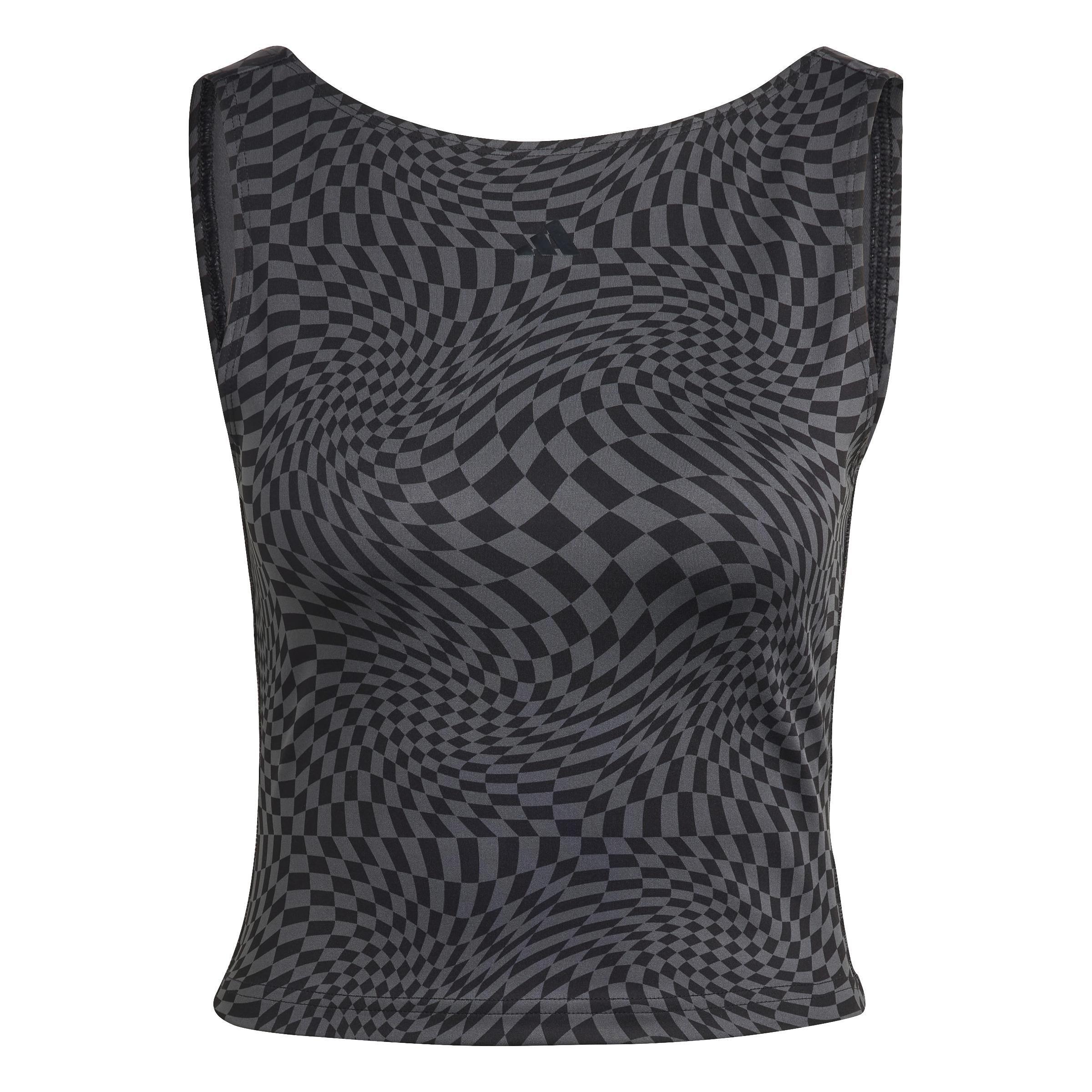 Print Clash Yoga Tank Top, Black, A901_ONE, large image number 0