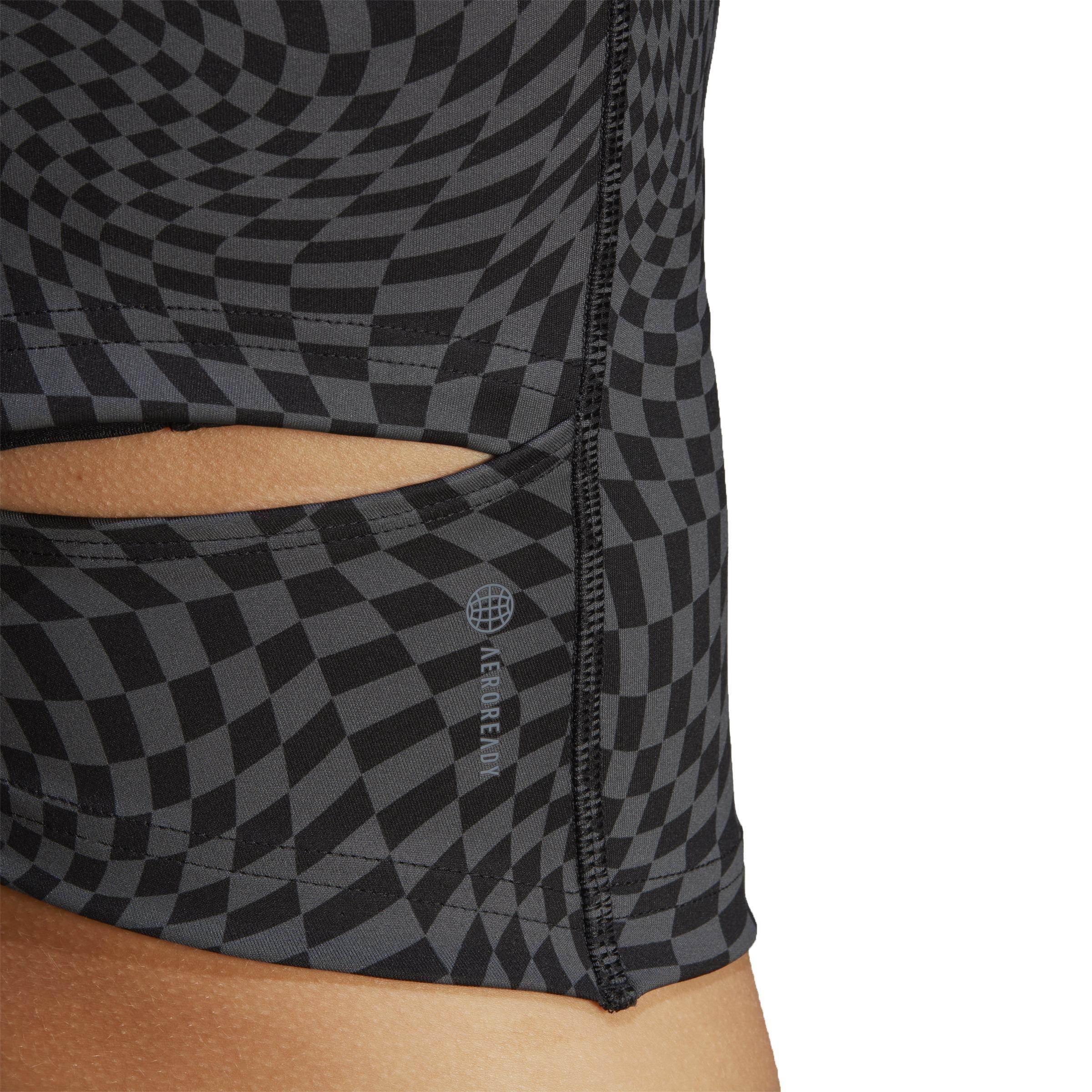 Print Clash Yoga Tank Top, Black, A901_ONE, large image number 4