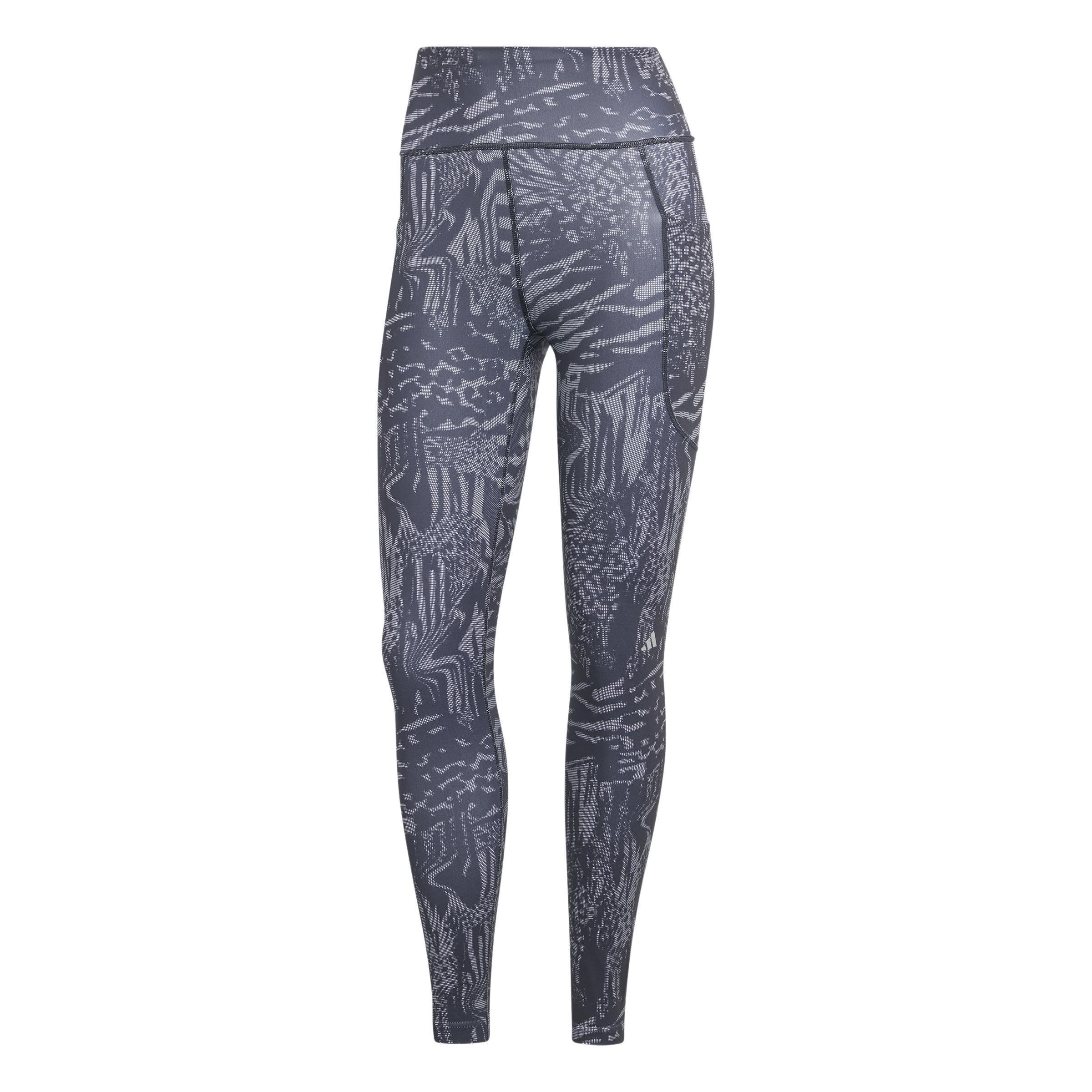 Daily Run Icons Print 7/8 Leggings, Black, A901_ONE, large image number 1