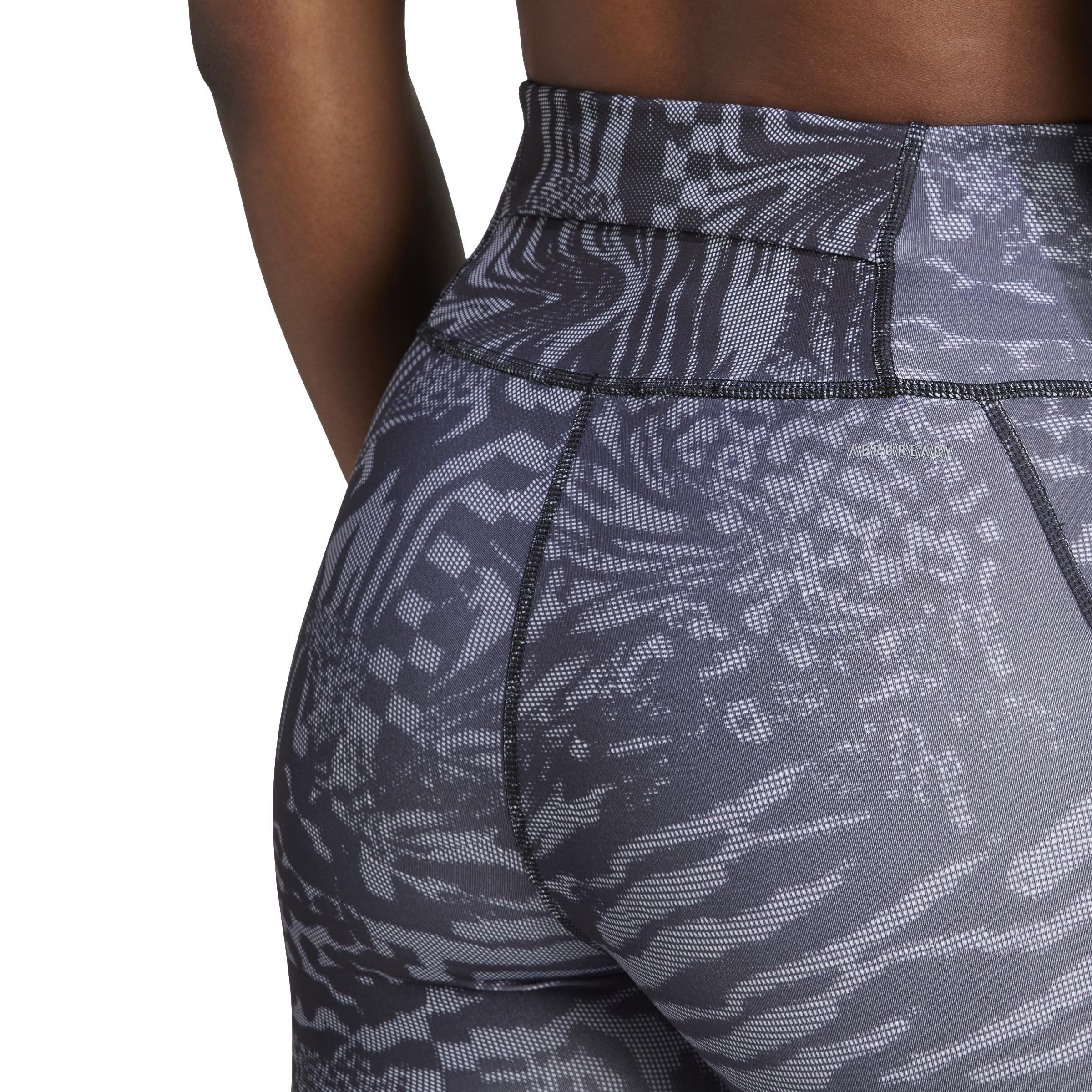 Daily Run Icons Print 7/8 Leggings, Black, A901_ONE, large image number 4