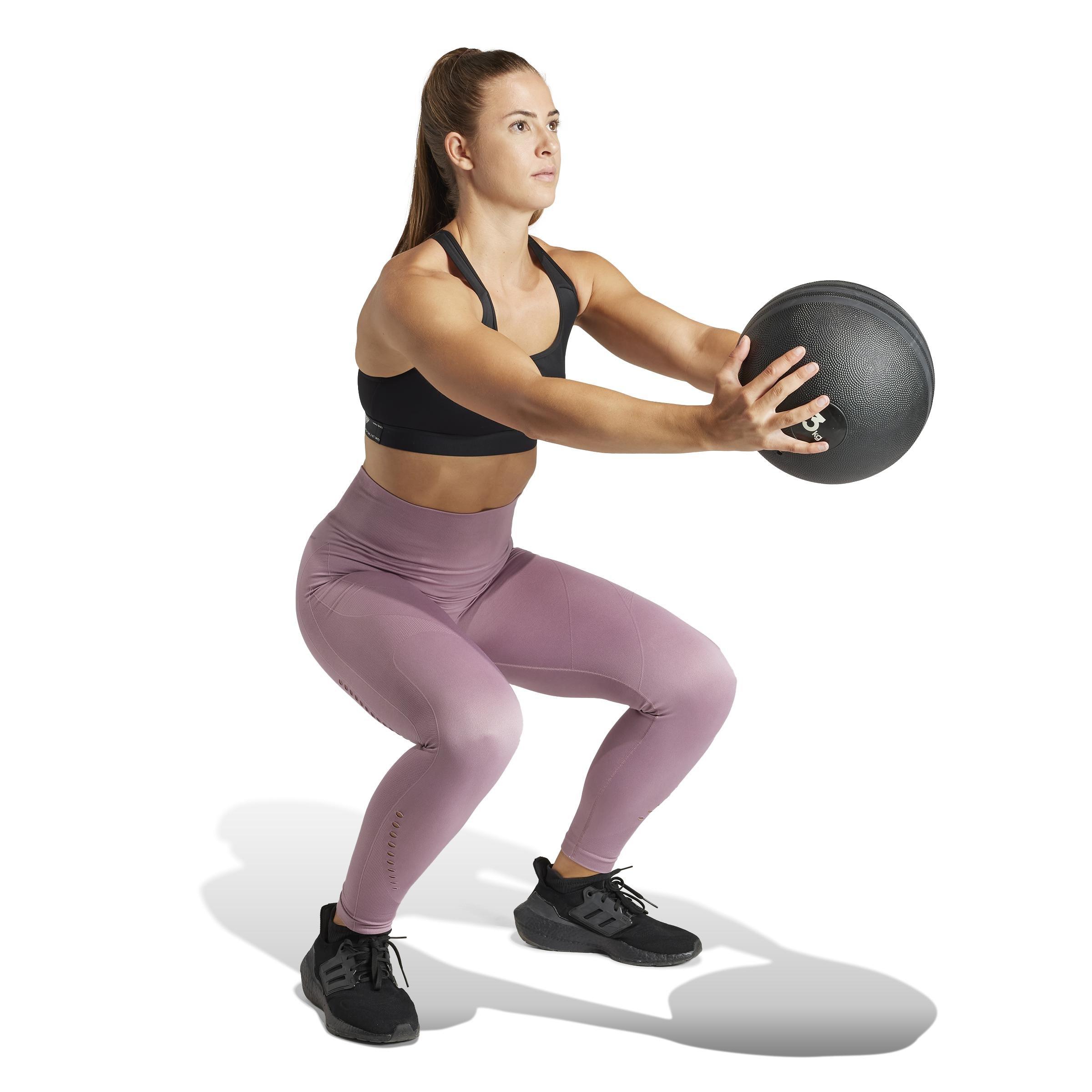 Yoga Seamless 7/8 Leggings, Pink, A901_ONE, large image number 0