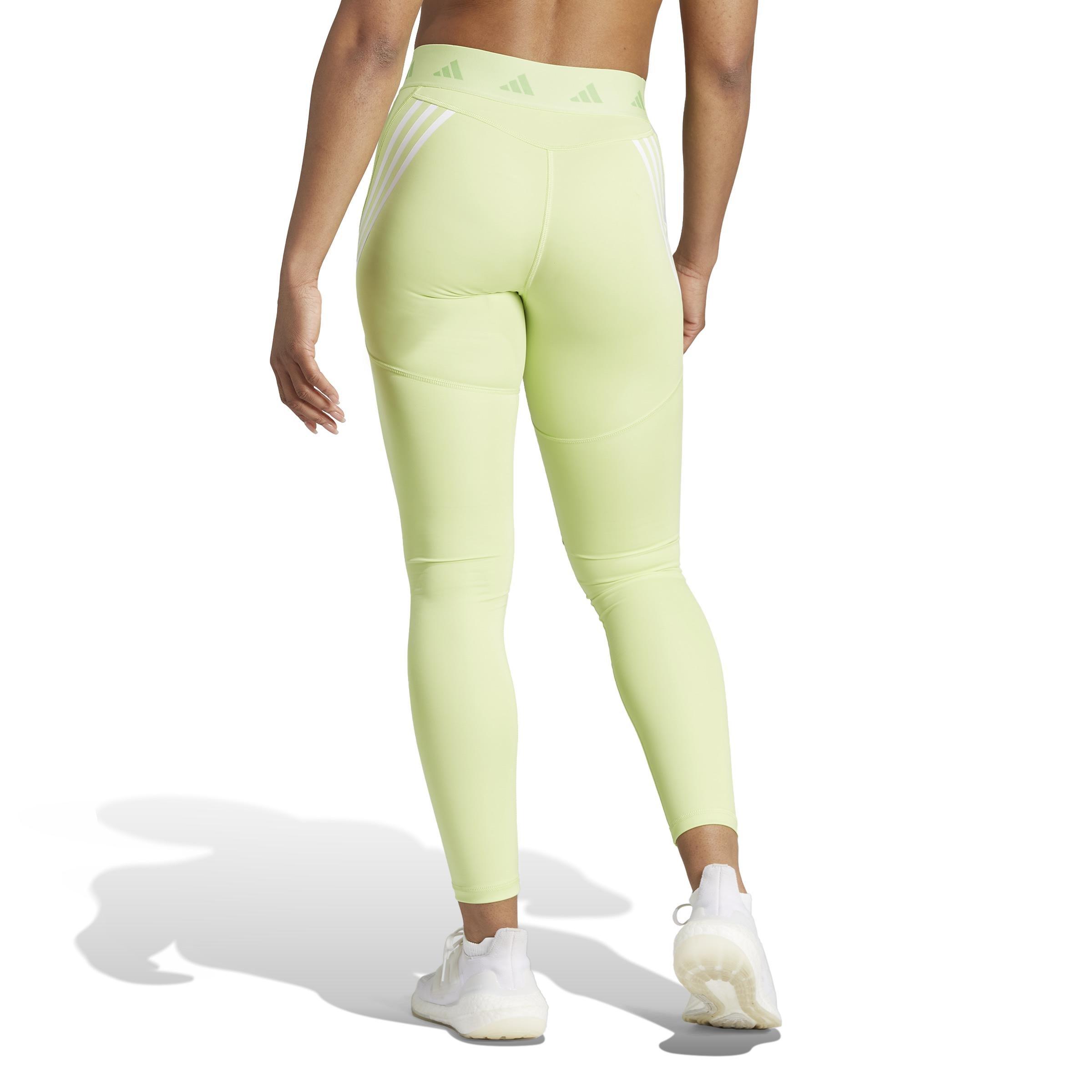 Techfit Hyperglam Full-Length Leggings, Green, A901_ONE, large image number 2