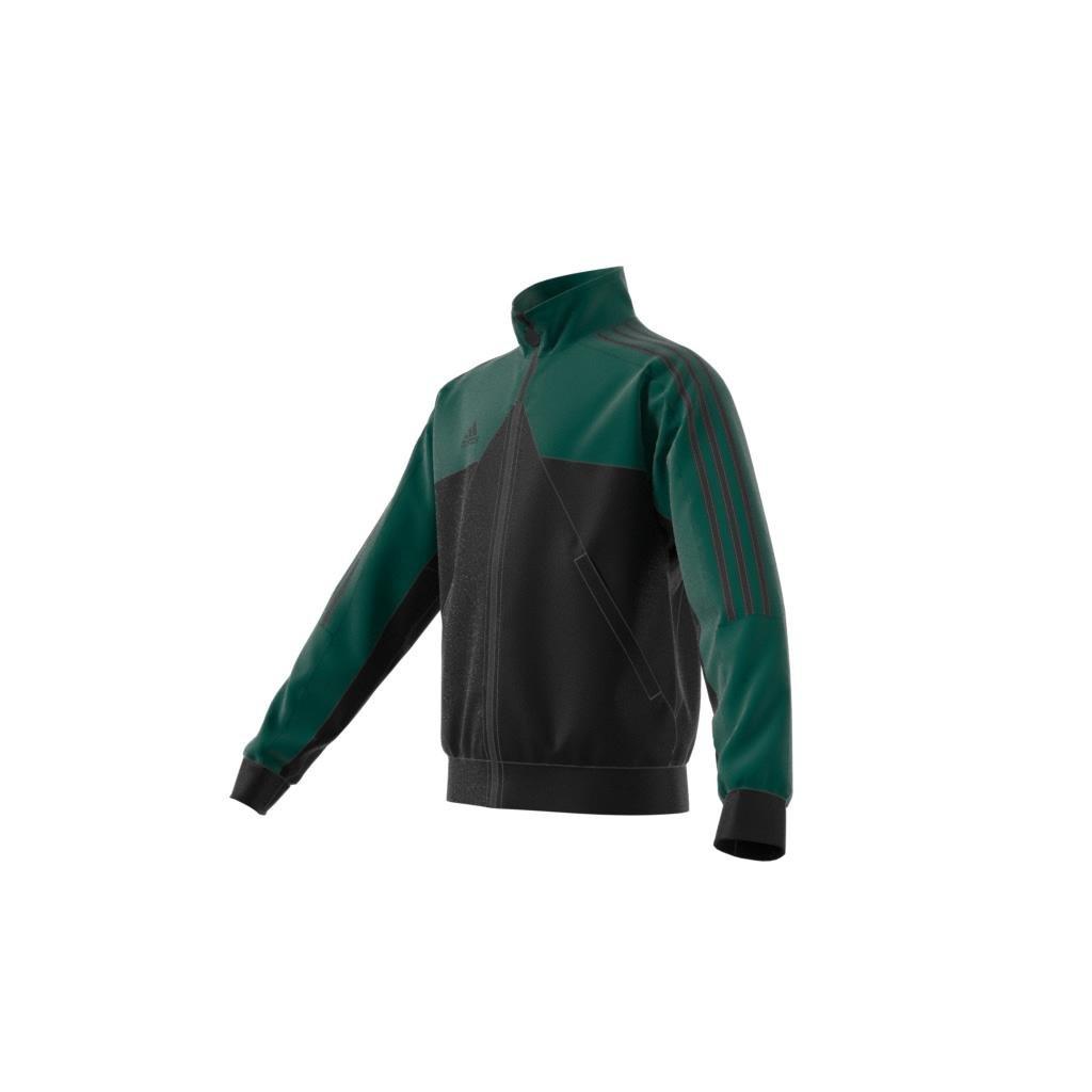 Unisex Kids Tiro Track Top, Green, A901_ONE, large image number 7
