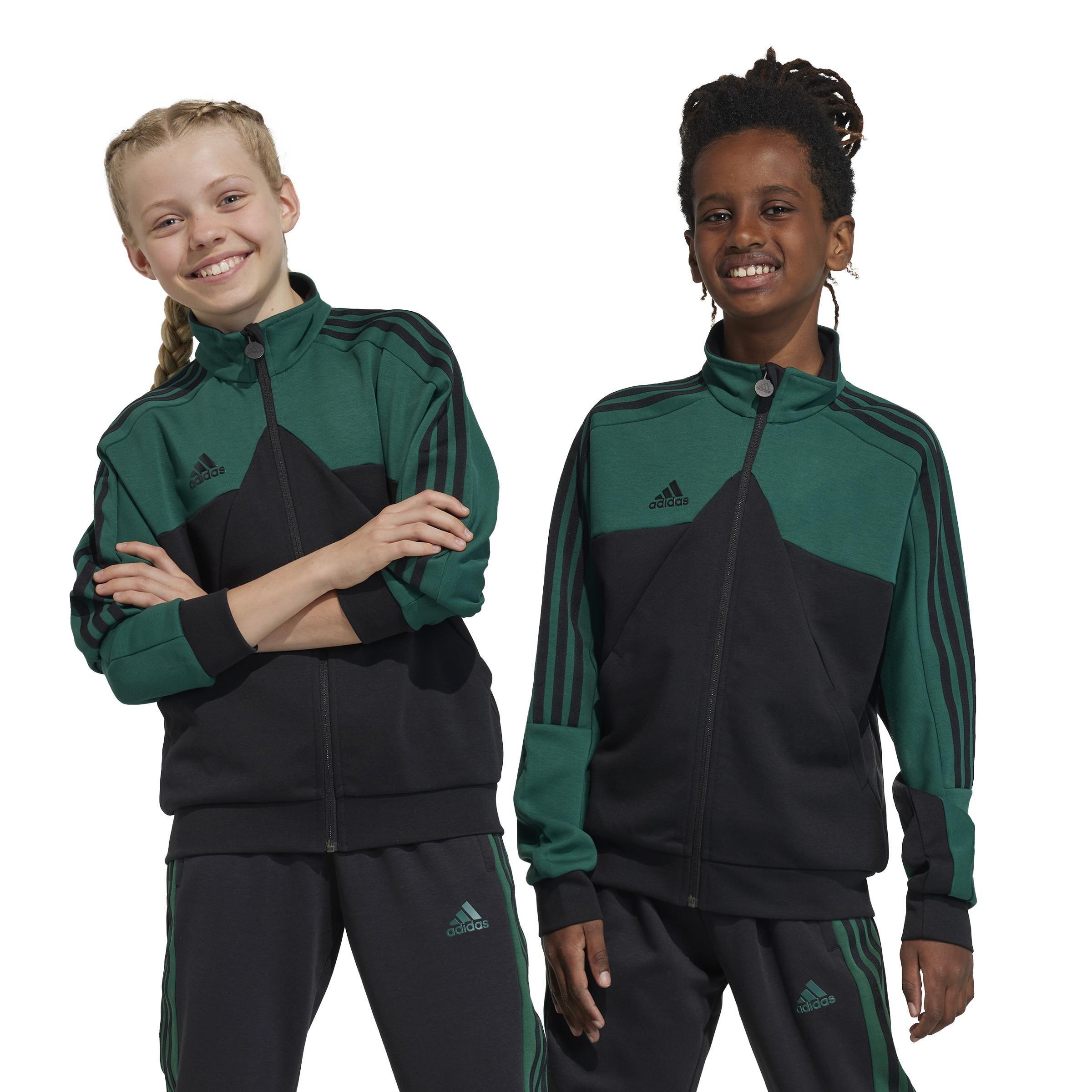 Unisex Kids Tiro Track Top, Green, A901_ONE, large image number 8
