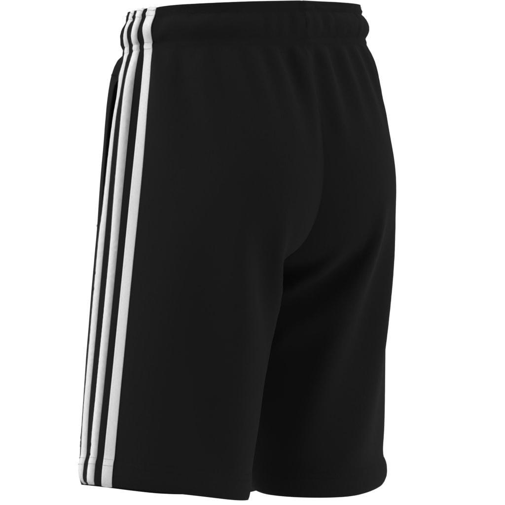 Unisex Kids Essentials 3-Stripes Knit Shorts, Black, A901_ONE, large image number 6