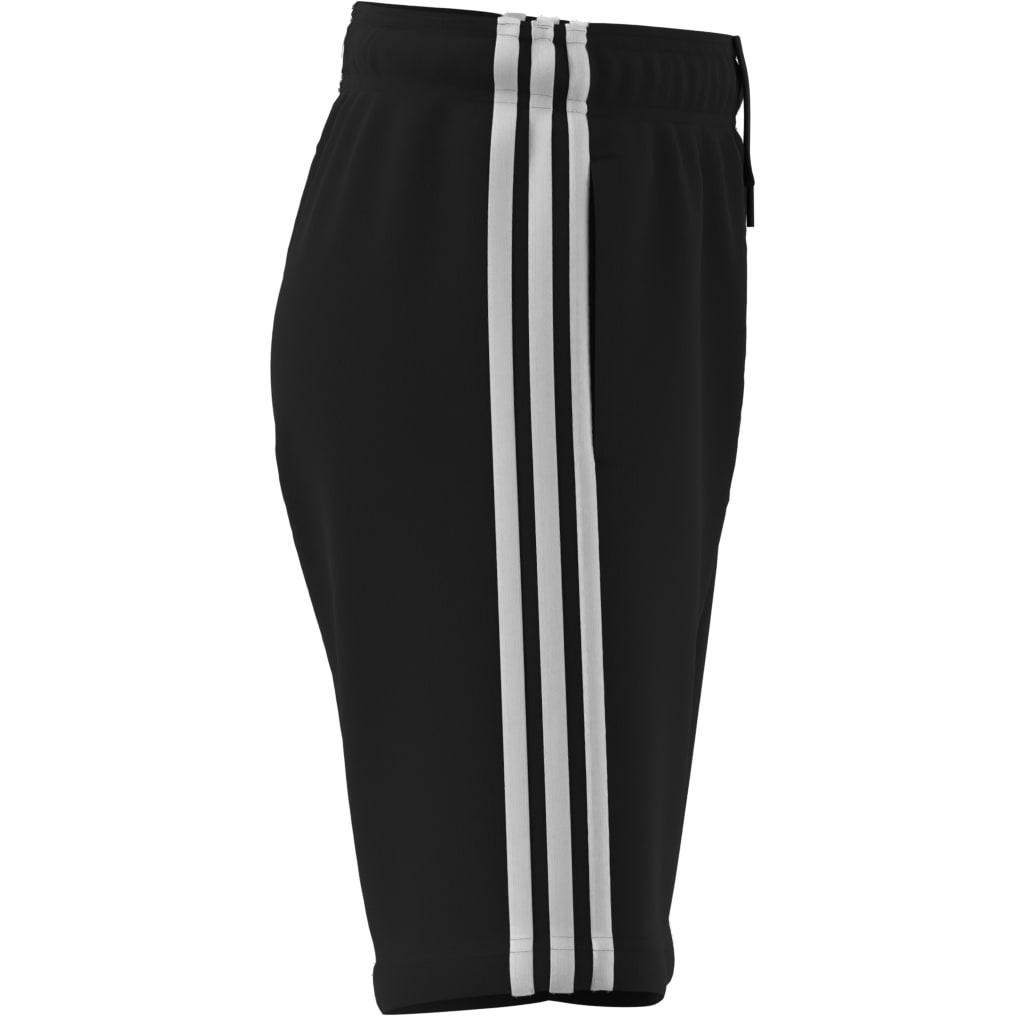 Unisex Kids Essentials 3-Stripes Knit Shorts, Black, A901_ONE, large image number 7