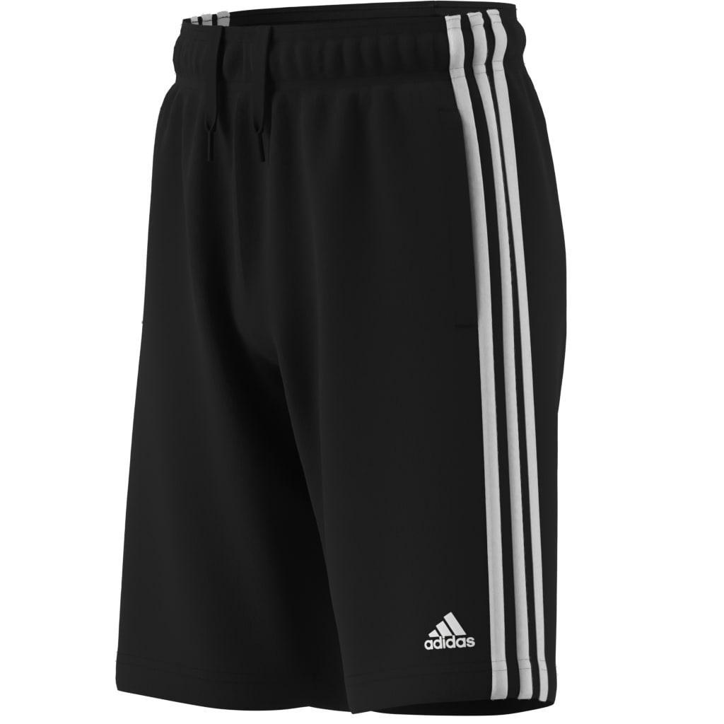 Unisex Kids Essentials 3-Stripes Knit Shorts, Black, A901_ONE, large image number 8
