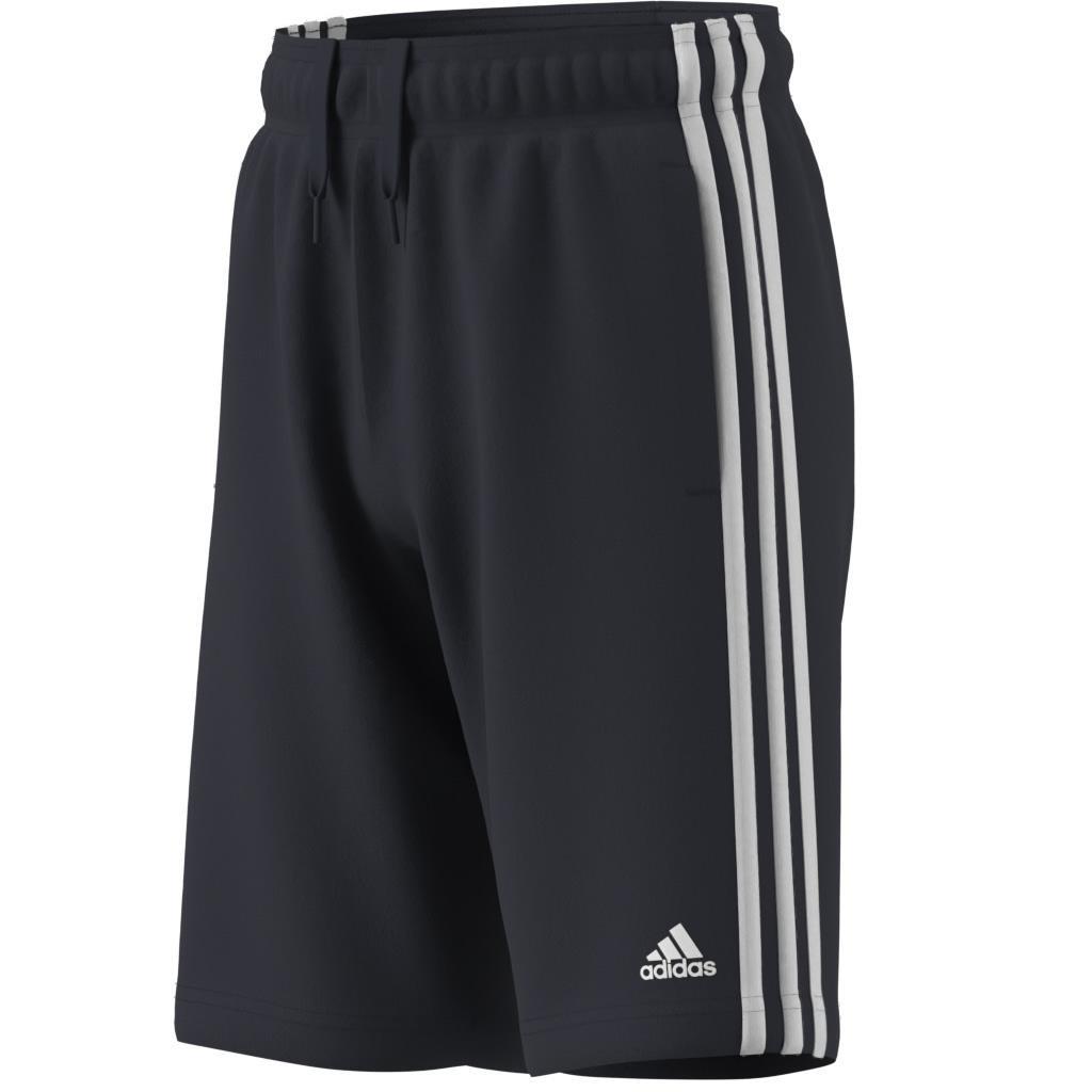 Unisex Kids Essentials 3-Stripes Knit Shorts, Blue, A901_ONE, large image number 6