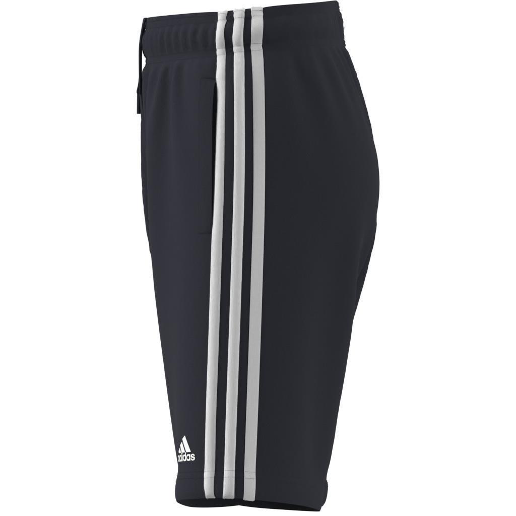 Unisex Kids Essentials 3-Stripes Knit Shorts, Blue, A901_ONE, large image number 7