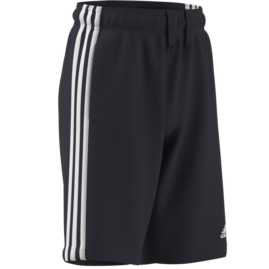 Unisex Kids Essentials 3-Stripes Knit Shorts, Blue, A901_ONE, large image number 11