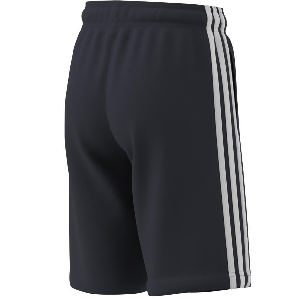 Unisex Kids Essentials 3-Stripes Knit Shorts, Blue, A901_ONE, large image number 12