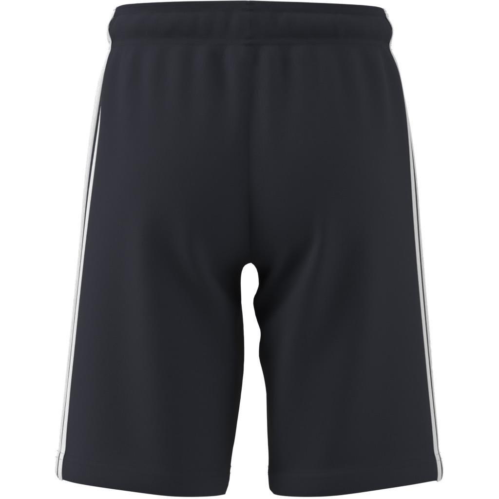 Unisex Kids Essentials 3-Stripes Knit Shorts, Blue, A901_ONE, large image number 13