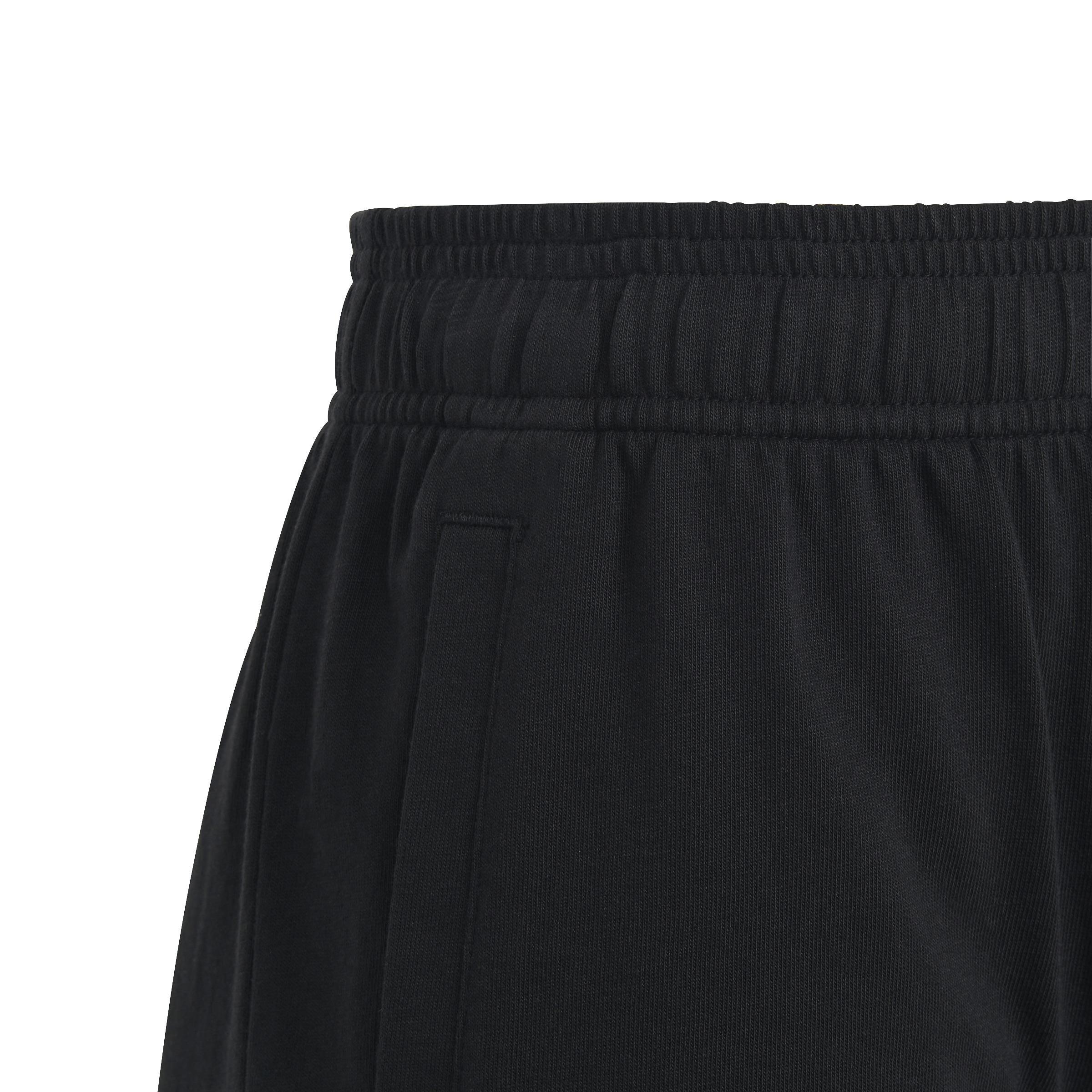 Unisex Kids Essentials Big Logo Cotton Shorts, Black, , large image number 5
