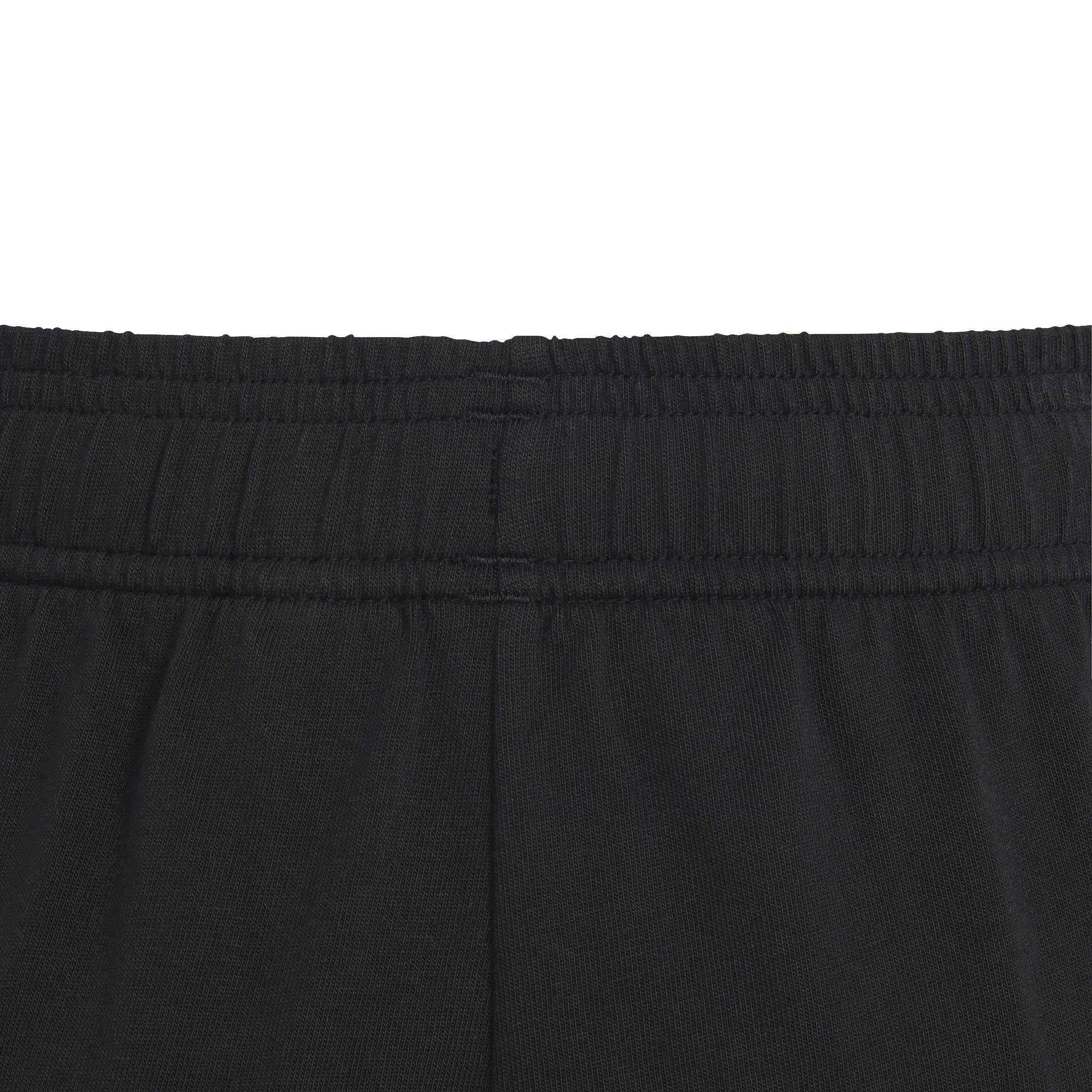 Unisex Kids Essentials Big Logo Cotton Shorts, Black, , large image number 6