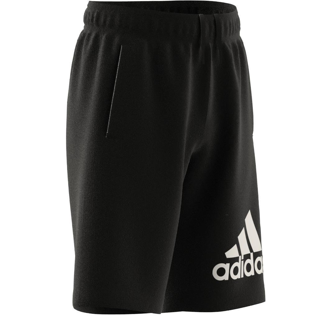 Unisex Kids Essentials Big Logo Cotton Shorts, Black, , large image number 9