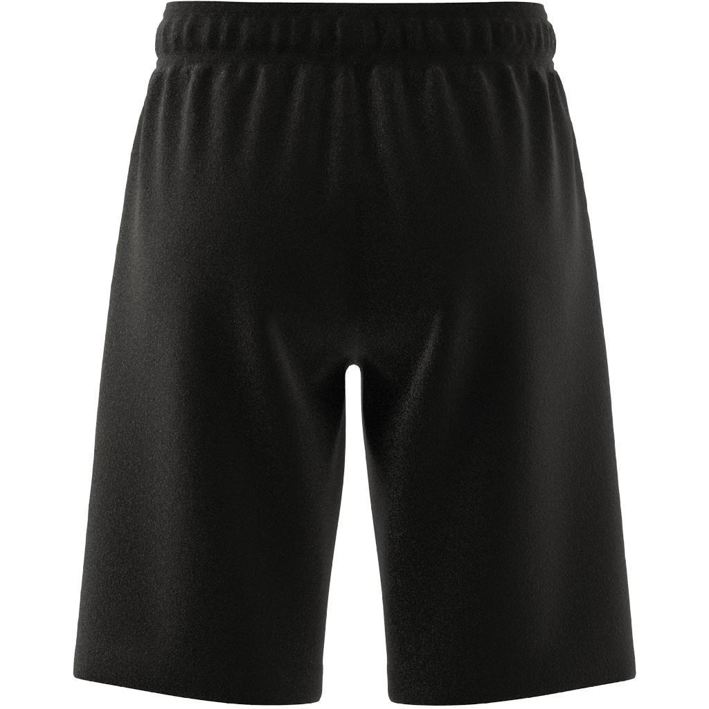 Unisex Kids Essentials Big Logo Cotton Shorts, Black, , large image number 14