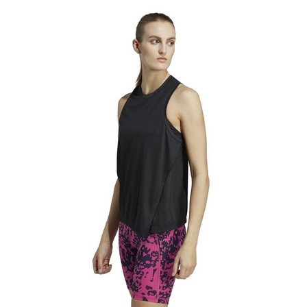 Women Hiit Aeroready Quickburn Training Tank Top, Black, A901_ONE, large image number 10