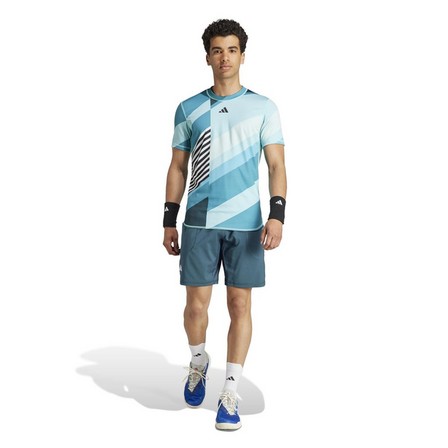 Men Tennis Aeroready 9-Inch Pro Shorts, Turquoise, A901_ONE, large image number 1