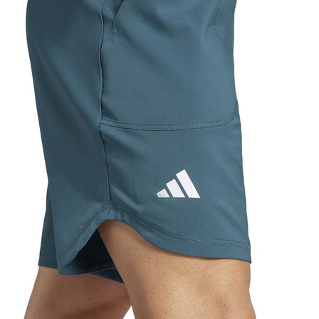 Men Tennis Aeroready 9-Inch Pro Shorts, Turquoise, A901_ONE, large image number 5