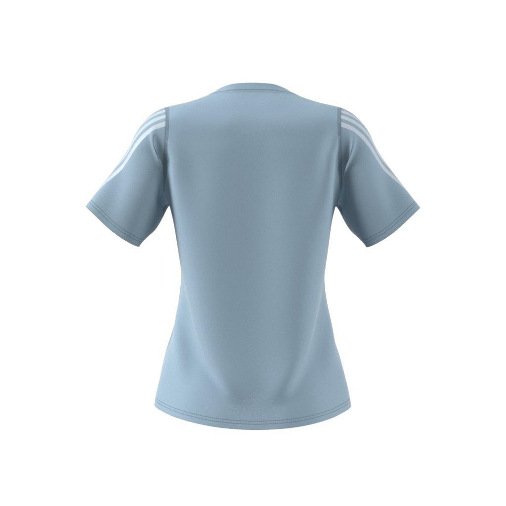 Run Icons 3-Stripes Low-Carbon Running T-Shirt, Blue, A901_ONE, large image number 7