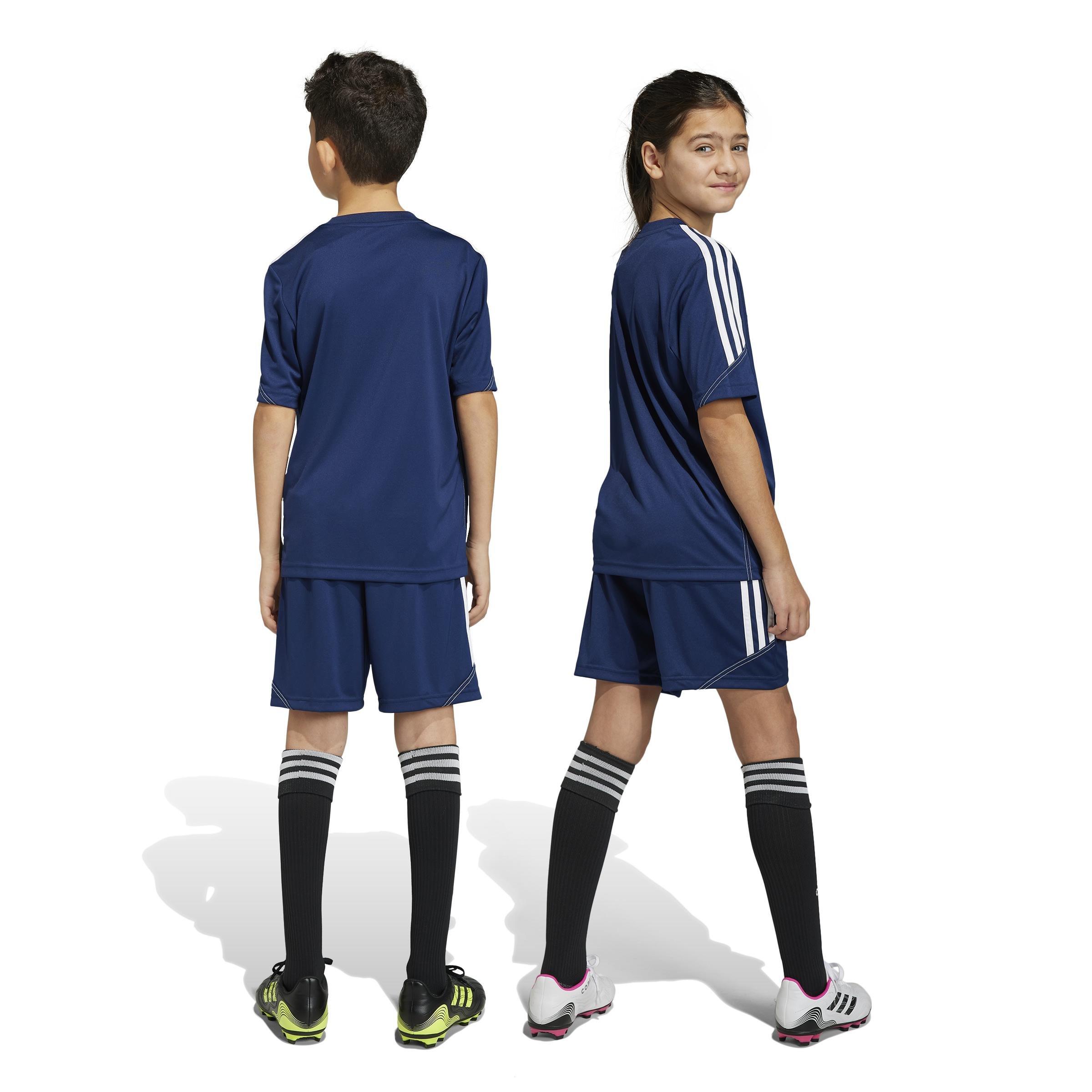 Kids Unisex Tiro 23 Club Training Shorts, Blue, A901_ONE, large image number 7