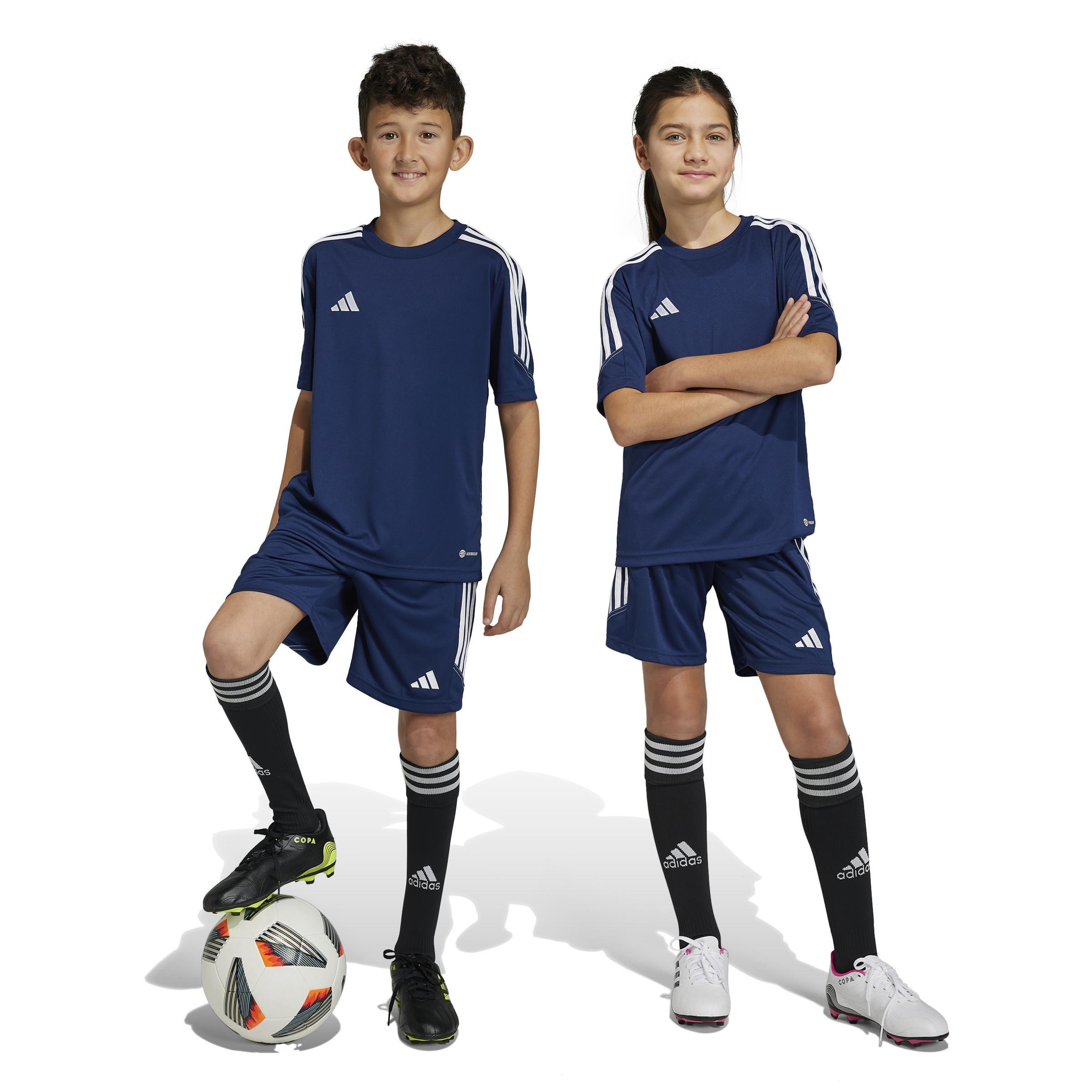 Unisex Kids Tiro 23 Club Training Shorts, Blue, , large image number 14
