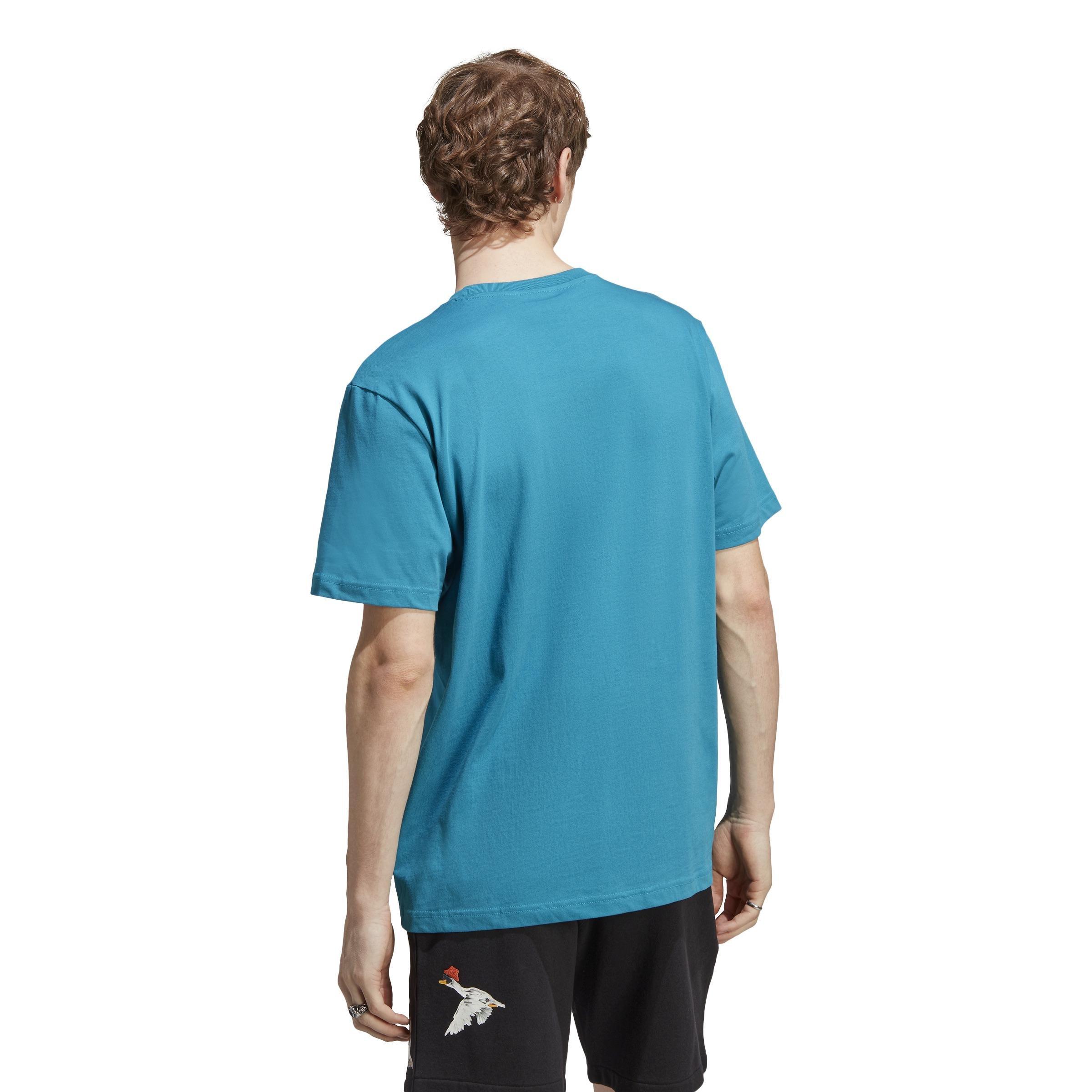 adidas Adventure Graphic T-Shirt, Turquoise, A901_ONE, large image number 3