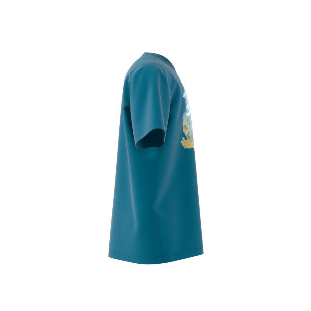 adidas Adventure Graphic T-Shirt, Turquoise, A901_ONE, large image number 8