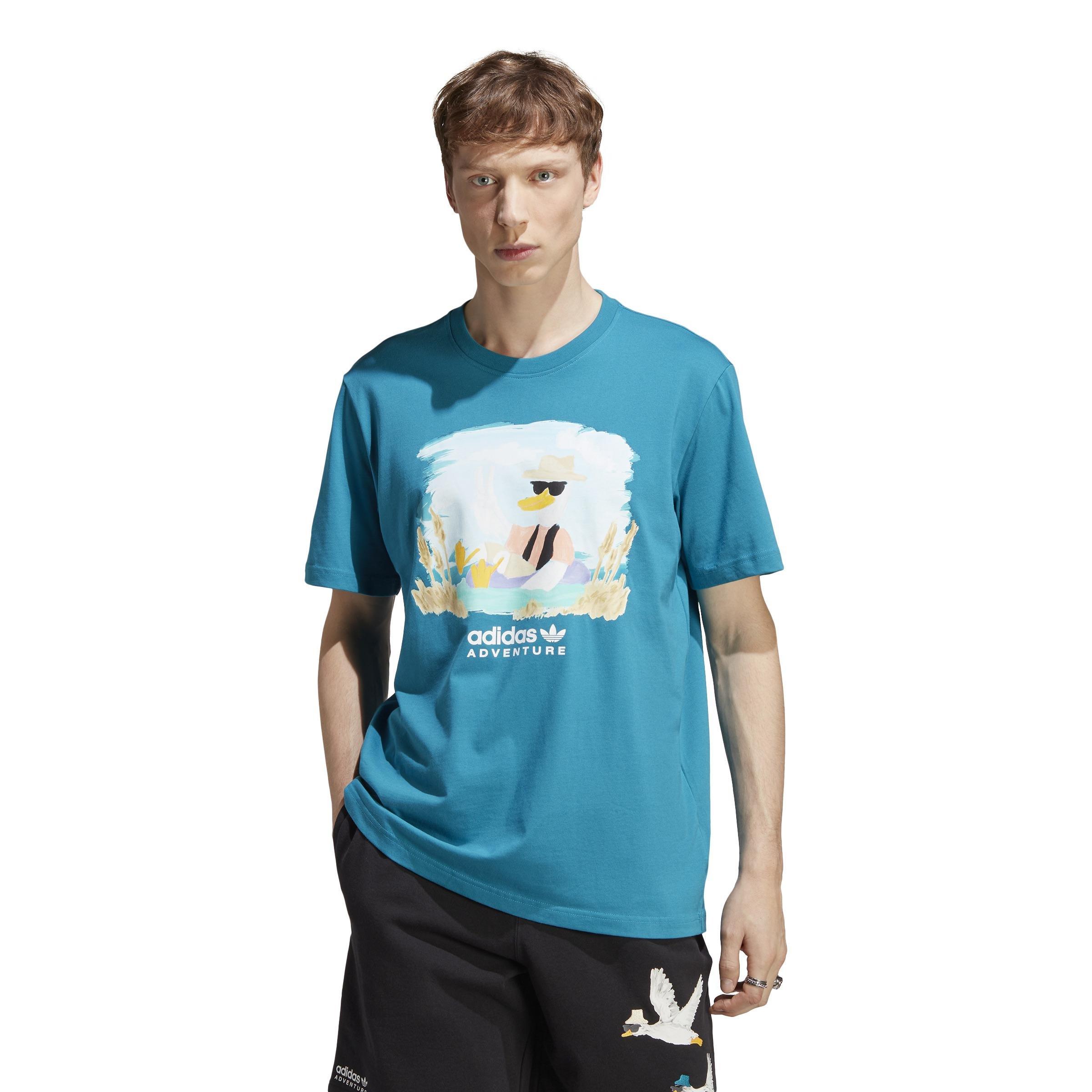 adidas Adventure Graphic T-Shirt, Turquoise, A901_ONE, large image number 11