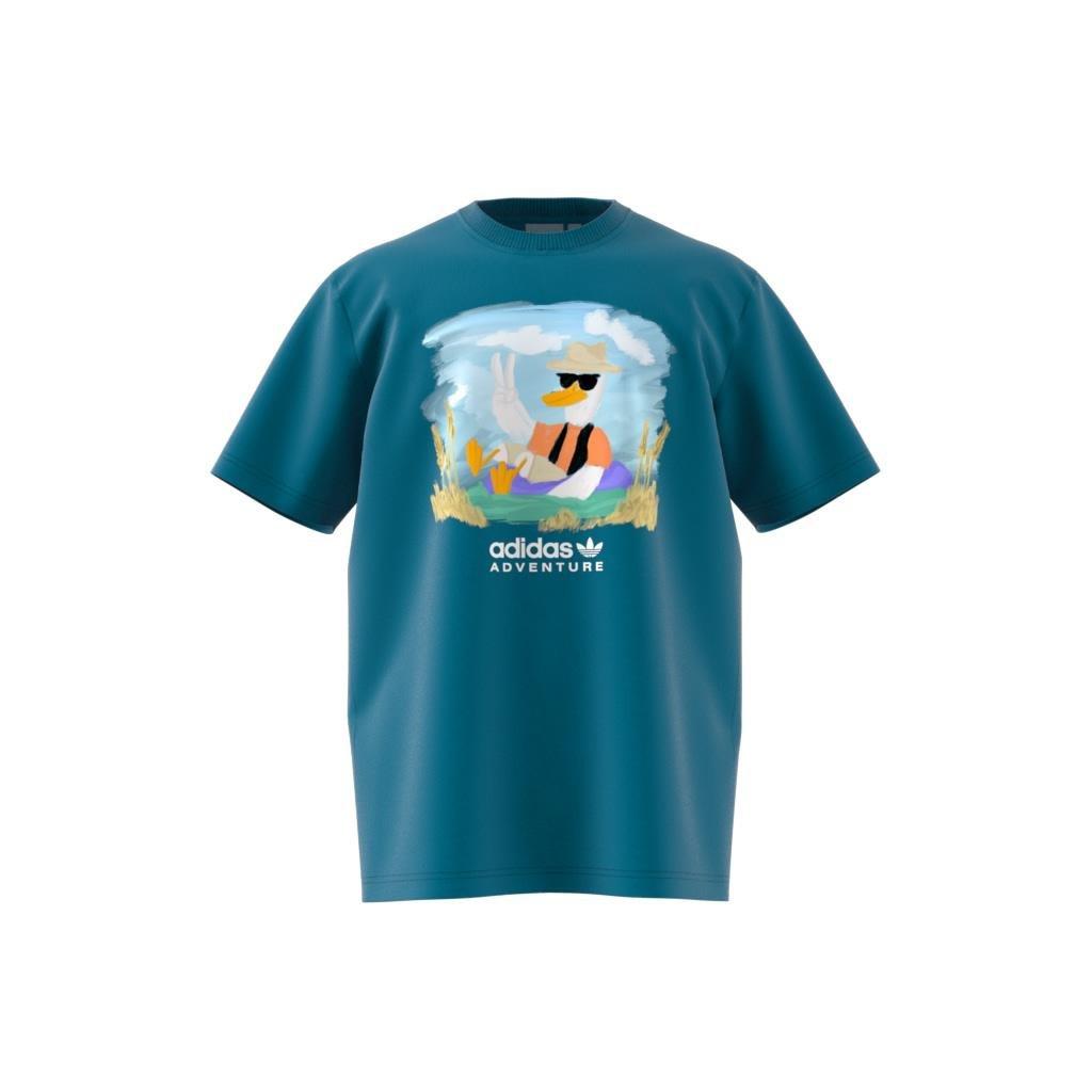 adidas Adventure Graphic T-Shirt, Turquoise, A901_ONE, large image number 12