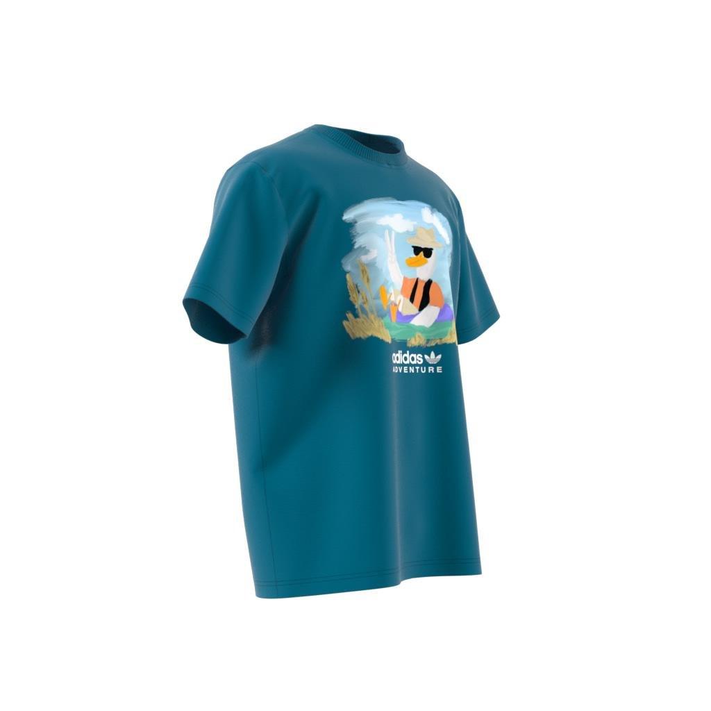 adidas Adventure Graphic T-Shirt, Turquoise, A901_ONE, large image number 13