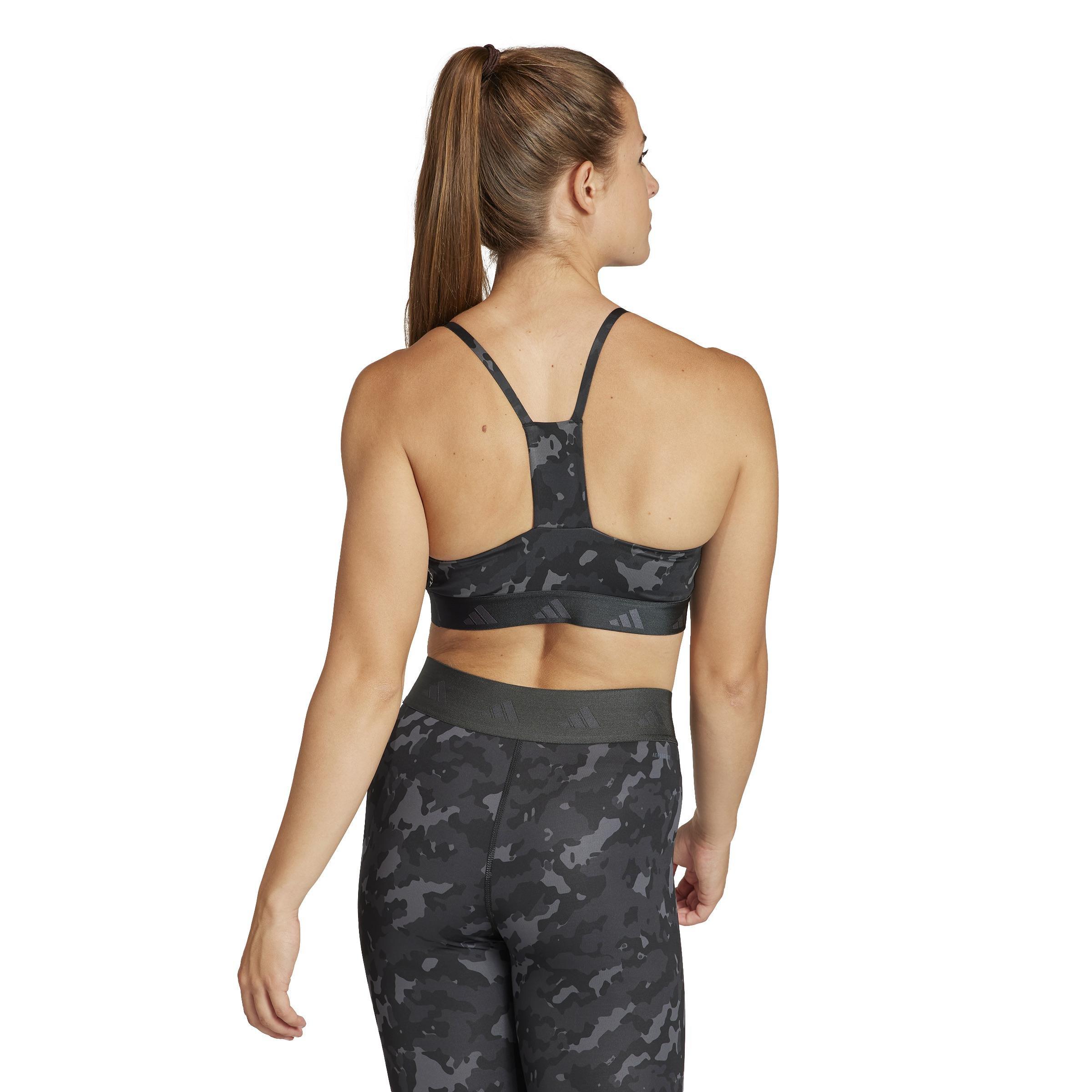 Aeroreact Training Light-Support Techfit Bra, Grey, , large image number 4