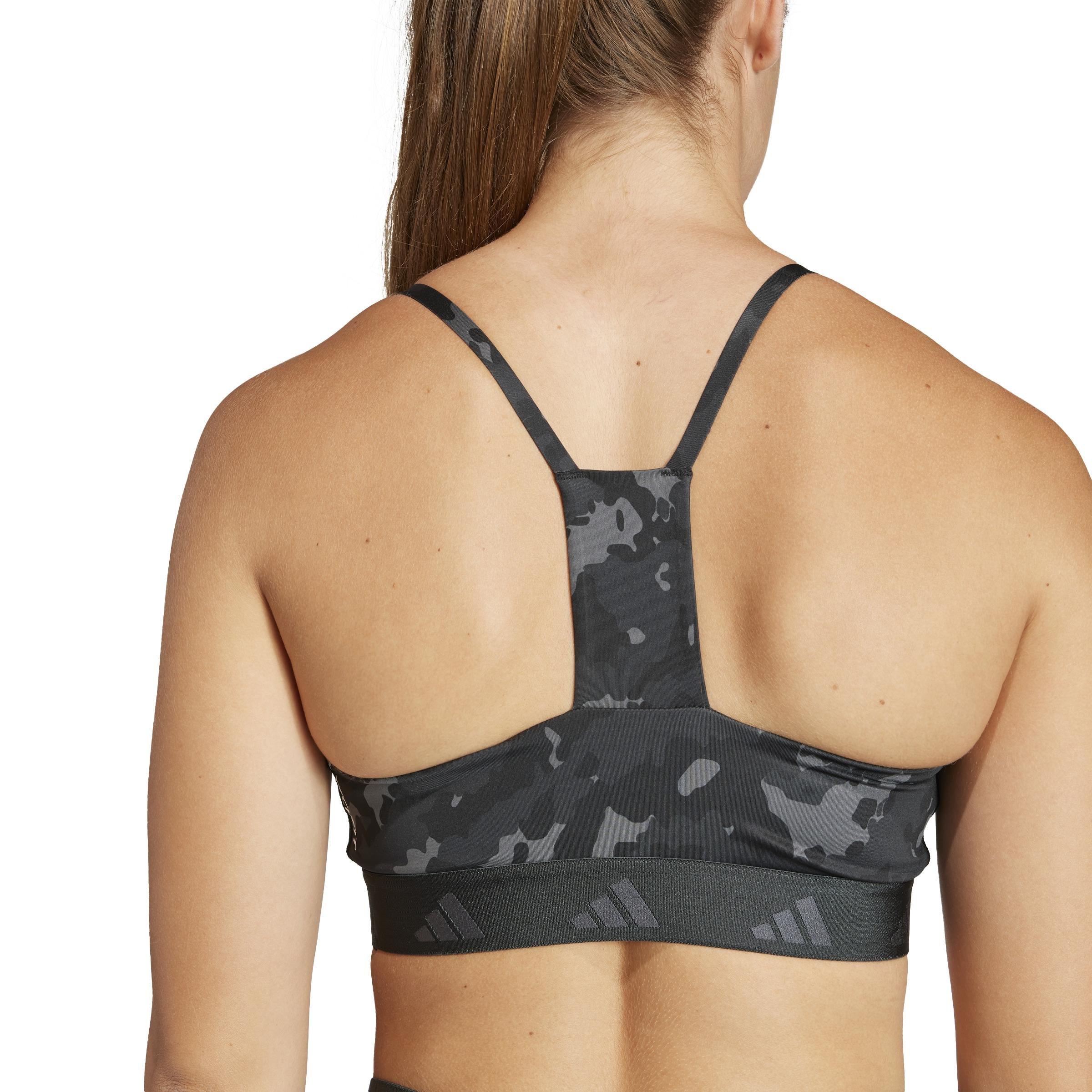 Aeroreact Training Light-Support Techfit Bra, Grey, A901_ONE, large image number 5