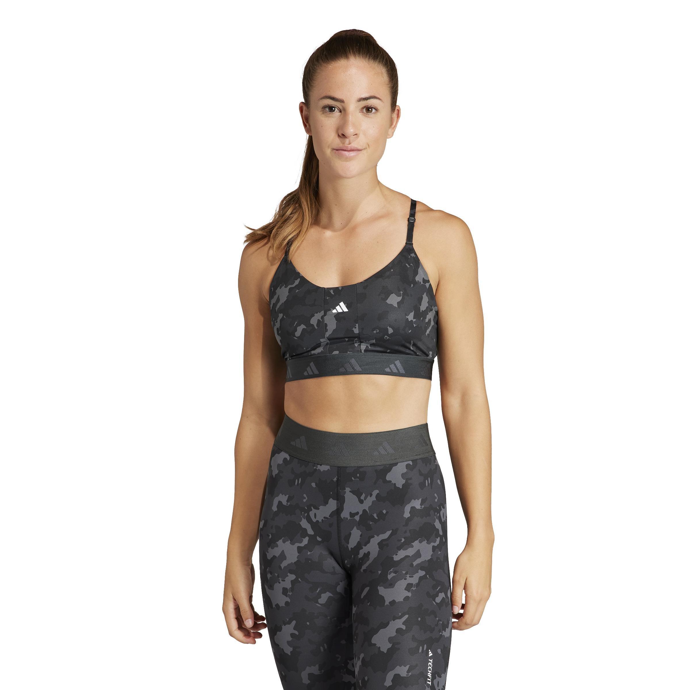 Aeroreact Training Light-Support Techfit Bra, Grey, , large image number 7