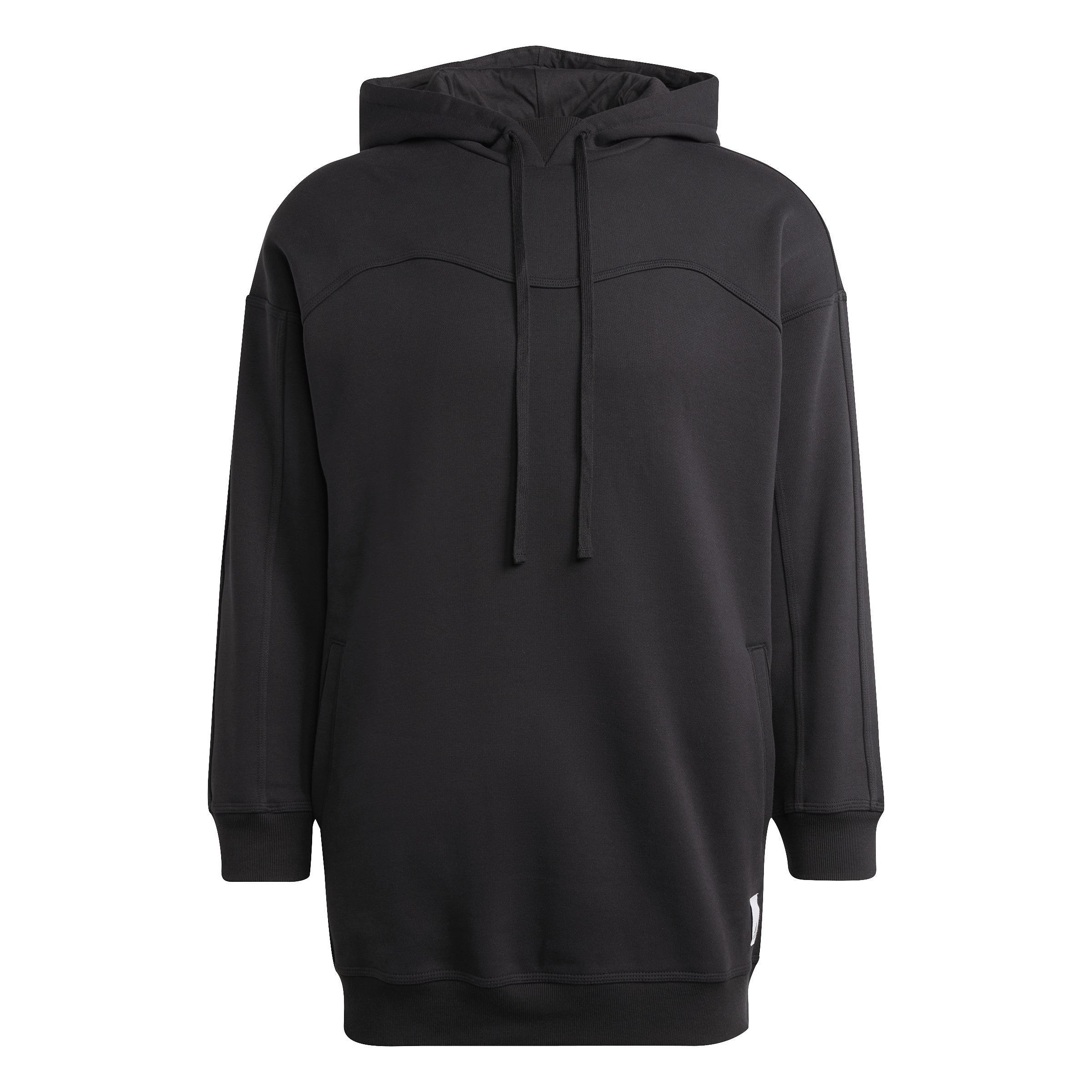 Lounge Fleece Hoodie, Black, A901_ONE, large image number 1