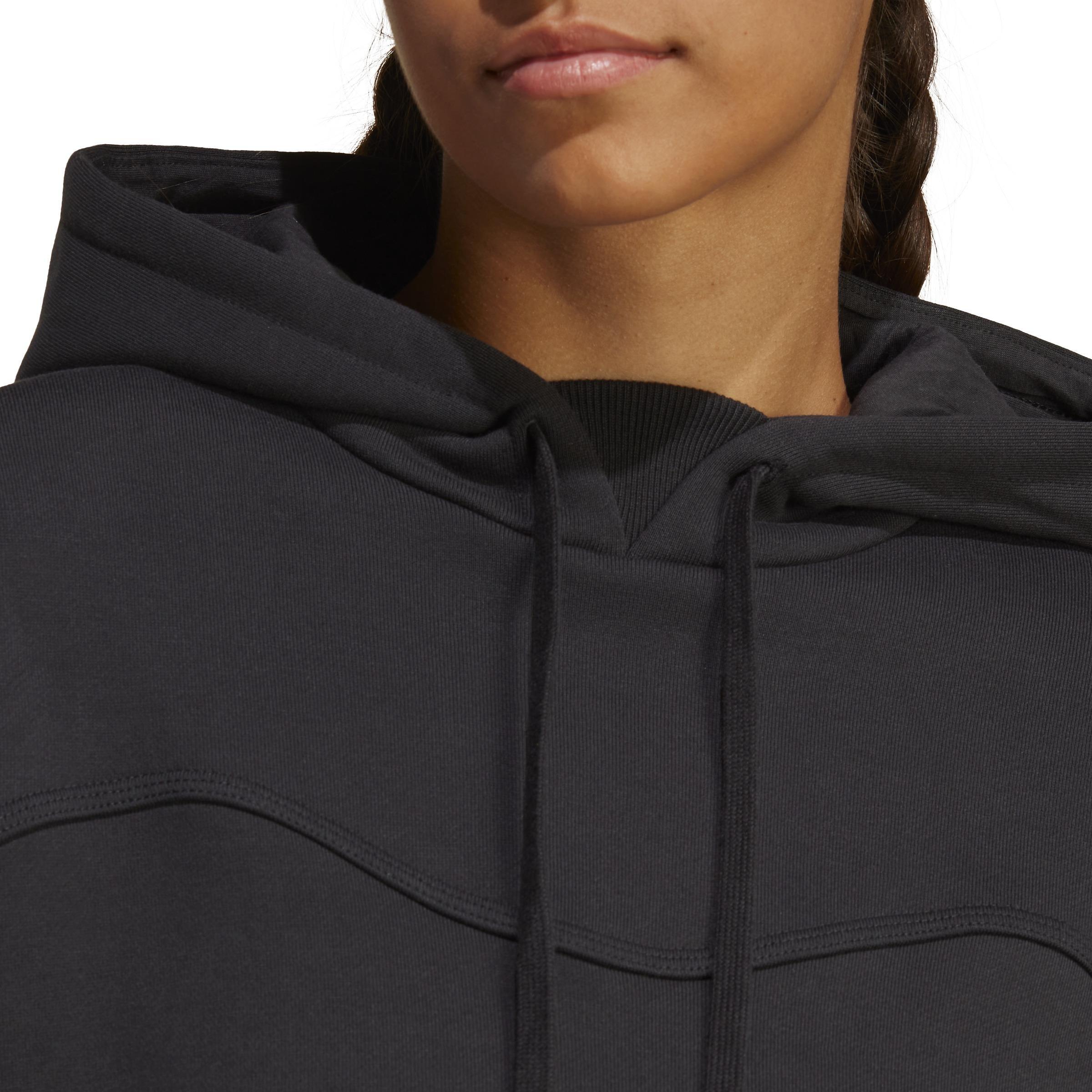 Lounge Fleece Hoodie, Black, A901_ONE, large image number 4