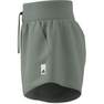 Women Lounge Terry Loop Shorts, Green, A901_ONE, thumbnail image number 7