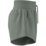 Women Lounge Terry Loop Shorts, Green, A901_ONE, thumbnail image number 8