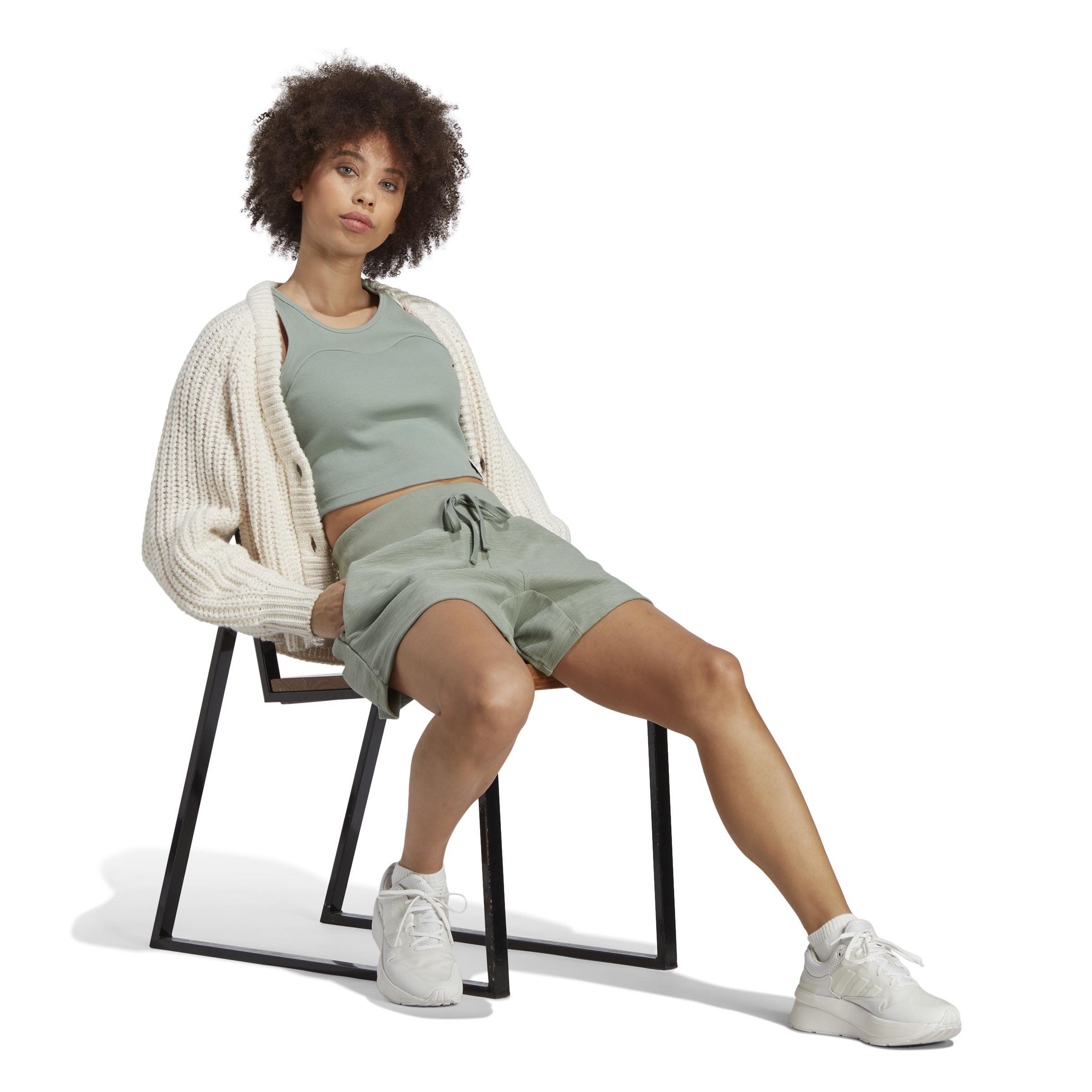 Lounge Terry Loop Shorts, Green, A901_ONE, large image number 10