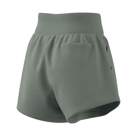 Women Lounge Terry Loop Shorts, Green, A901_ONE, large image number 11