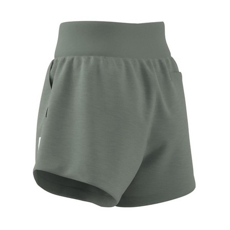 Women Lounge Terry Loop Shorts, Green, A901_ONE, large image number 13