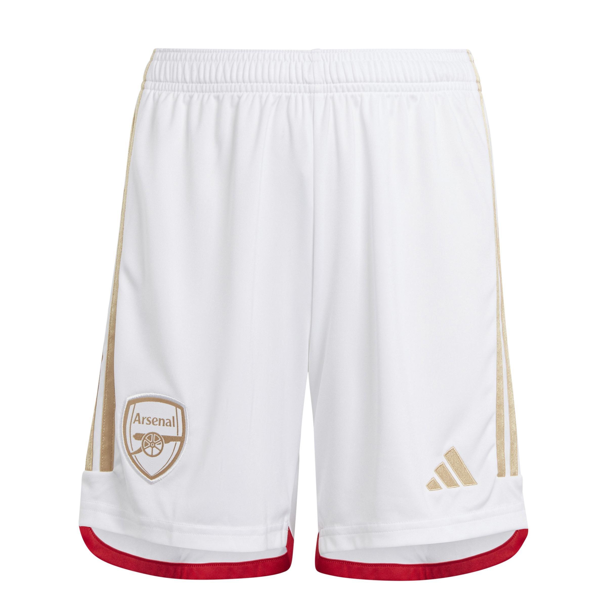 Kids Arsenal 23/24 Home Shorts, White, A901_ONE, large image number 0