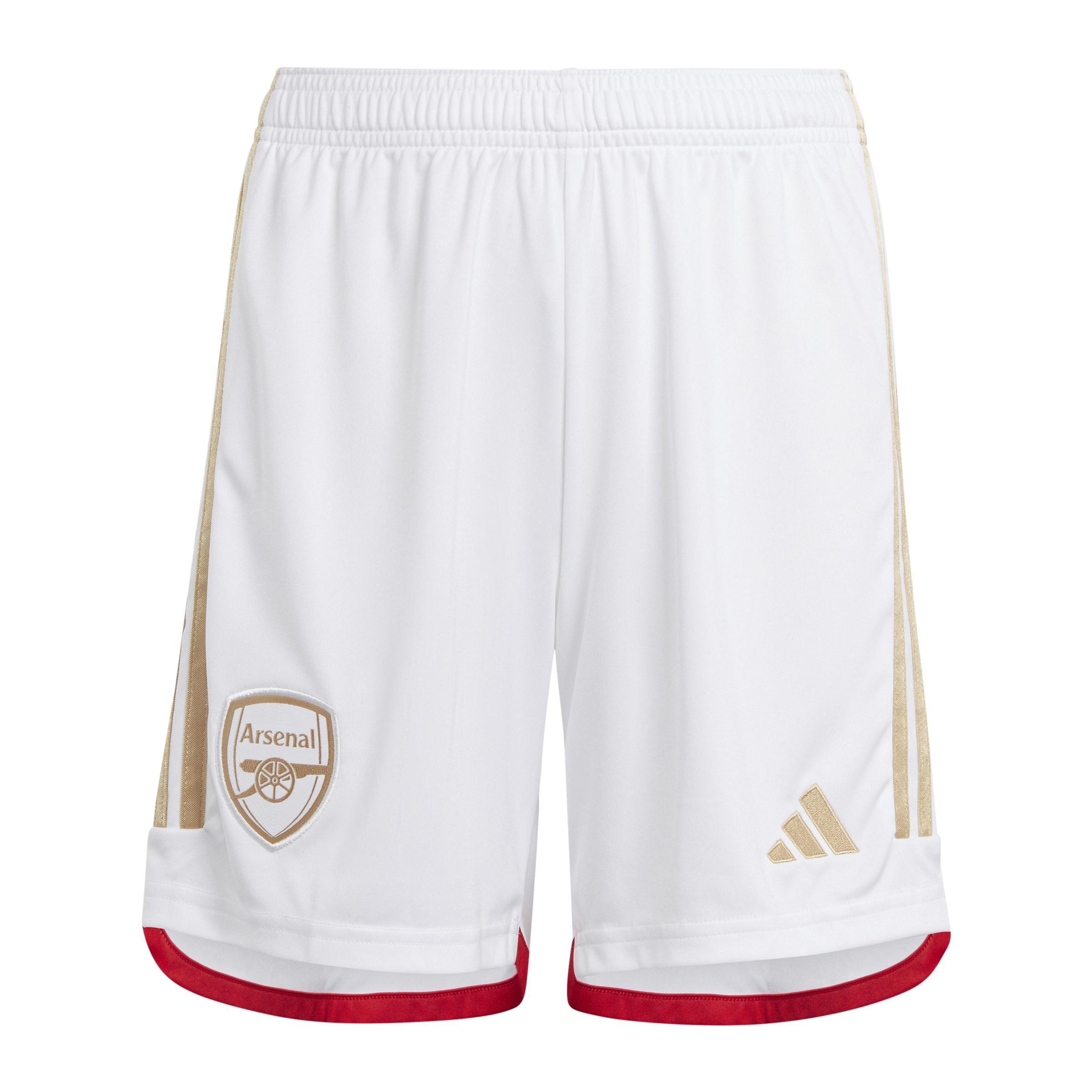 Kids Arsenal 23/24 Home Shorts, White, A901_ONE, large image number 1